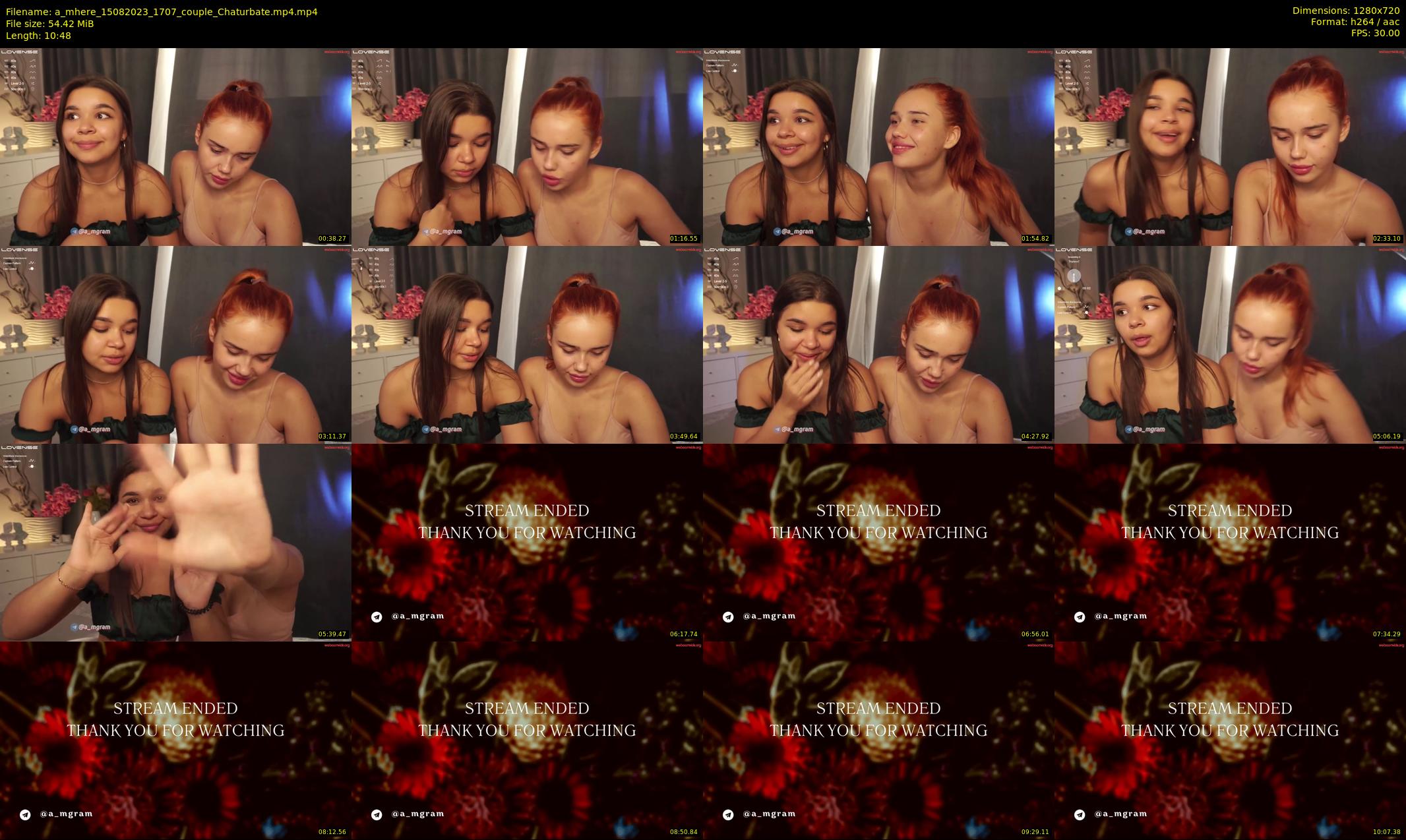 a_mhere — 11 minute Chaturbate couple cam show recording, 720p, Aug 15, 2023