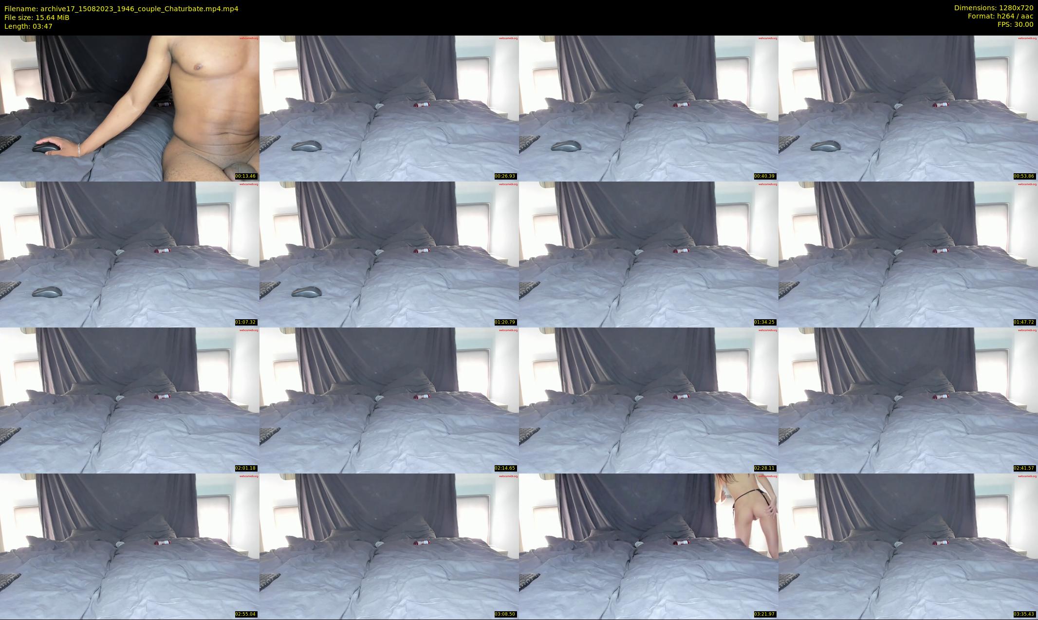 archive17 — 4 minute Chaturbate couple cam show recording, 720p, Aug 15, 2023