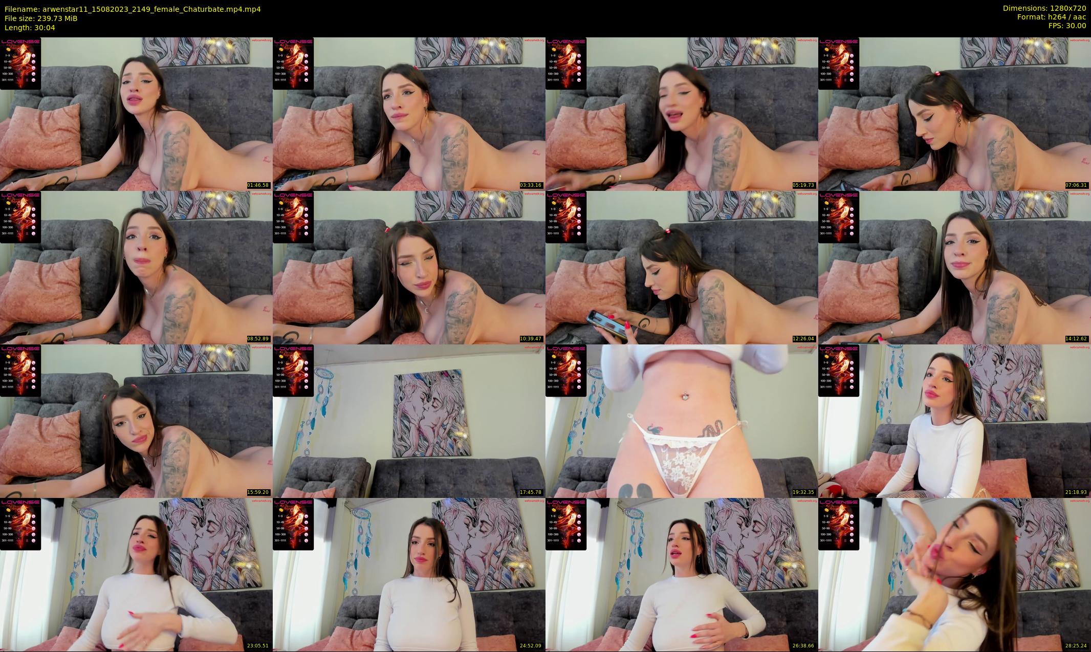 arwenstar11 — 31 minute Chaturbate female cam show recording, 720p, Aug 15, 2023