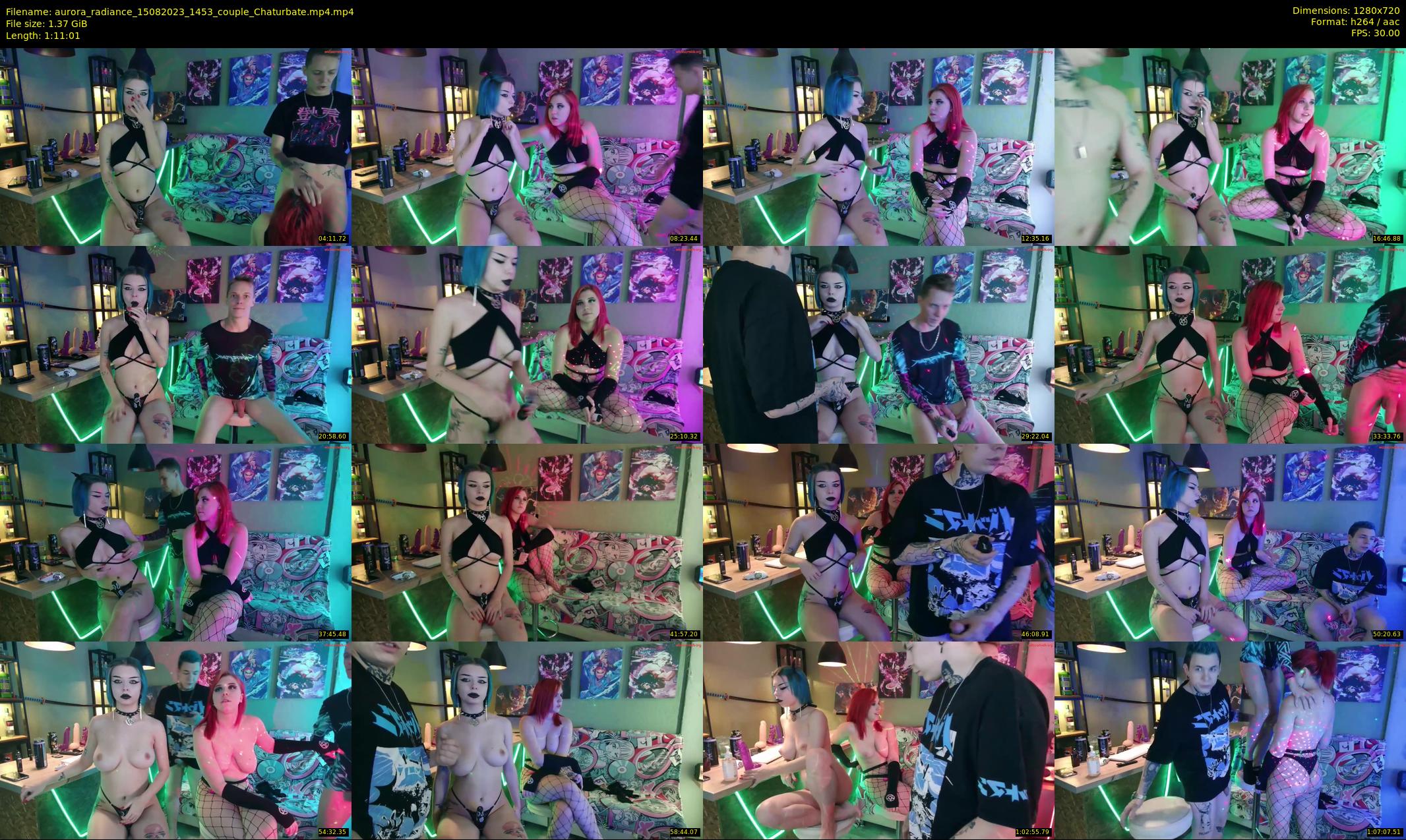aurora_radiance — 72 minute Chaturbate couple cam show recording, 720p, Aug 15, 2023