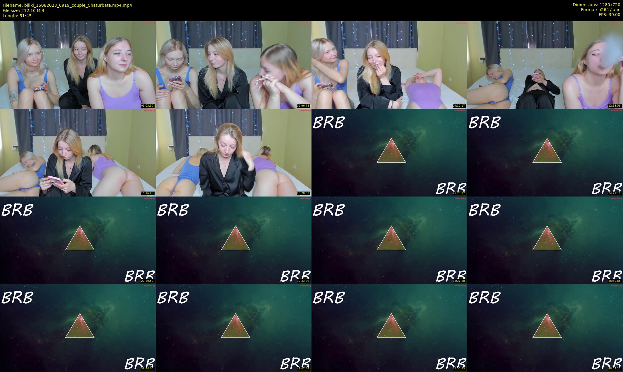 bjliki — 52 minute Chaturbate couple cam show recording, 720p, Aug 15, 2023