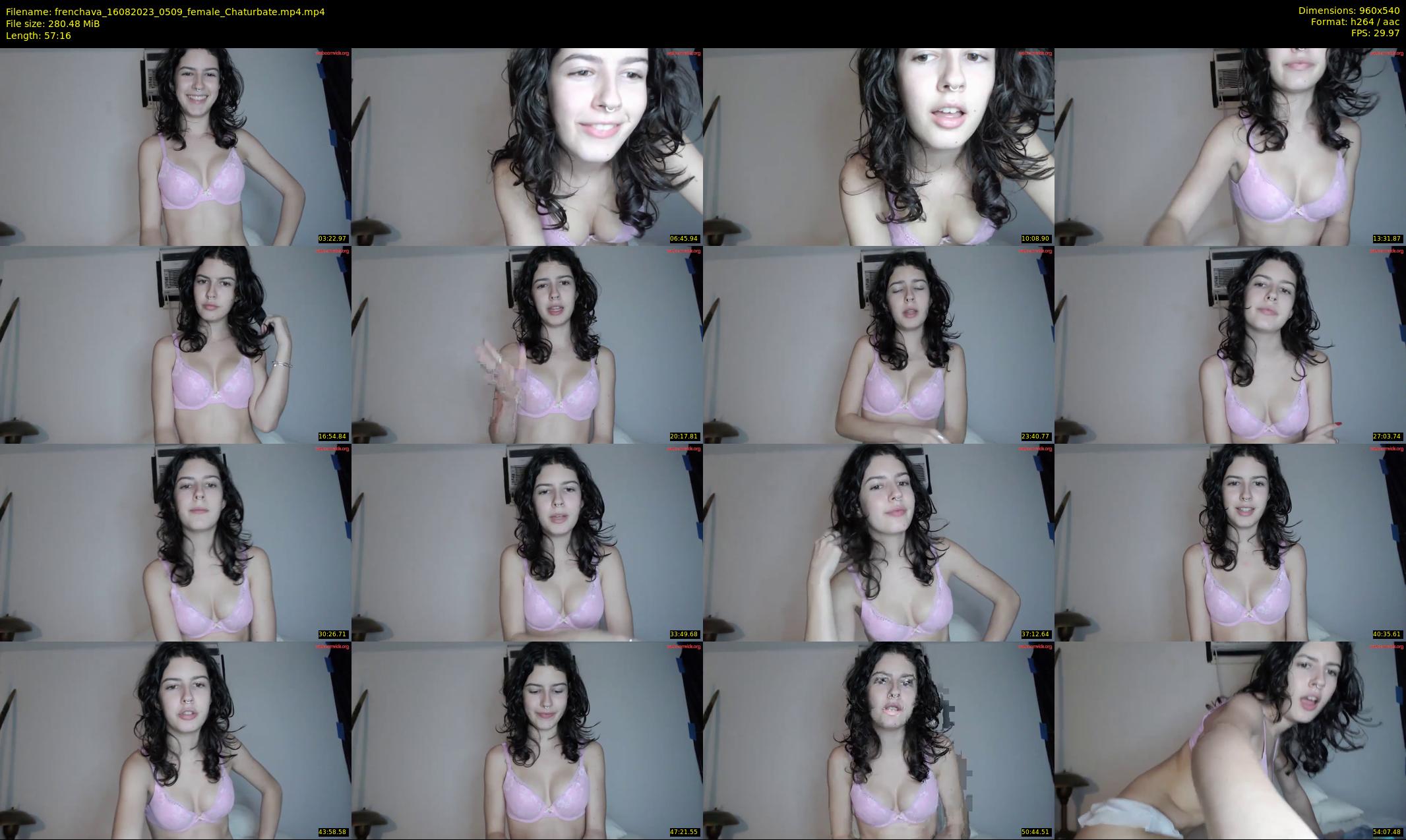 frenchava — 58 minute Chaturbate female cam show recording, 480p, Aug 16, 2023