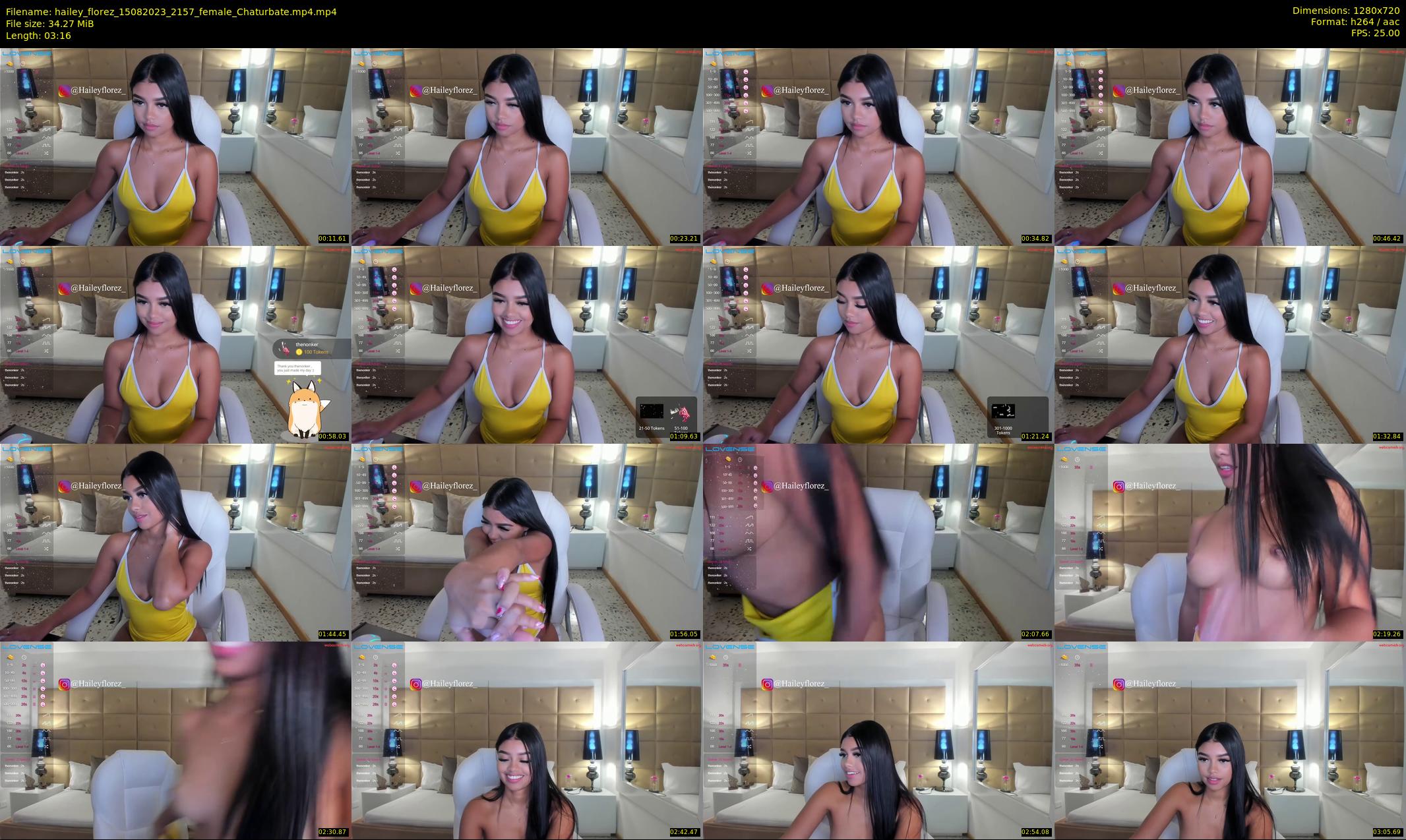 hailey_florez — 4 minute Chaturbate female cam show recording, 720p, Aug 15, 2023