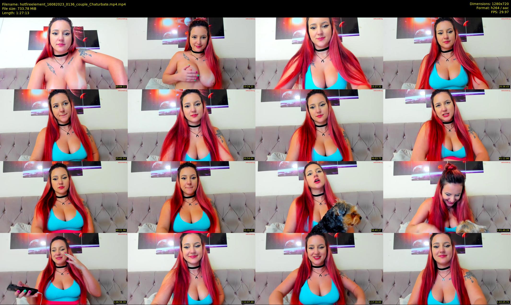hotfireelement — 88 minute Chaturbate couple cam show recording, 720p, Aug 16, 2023