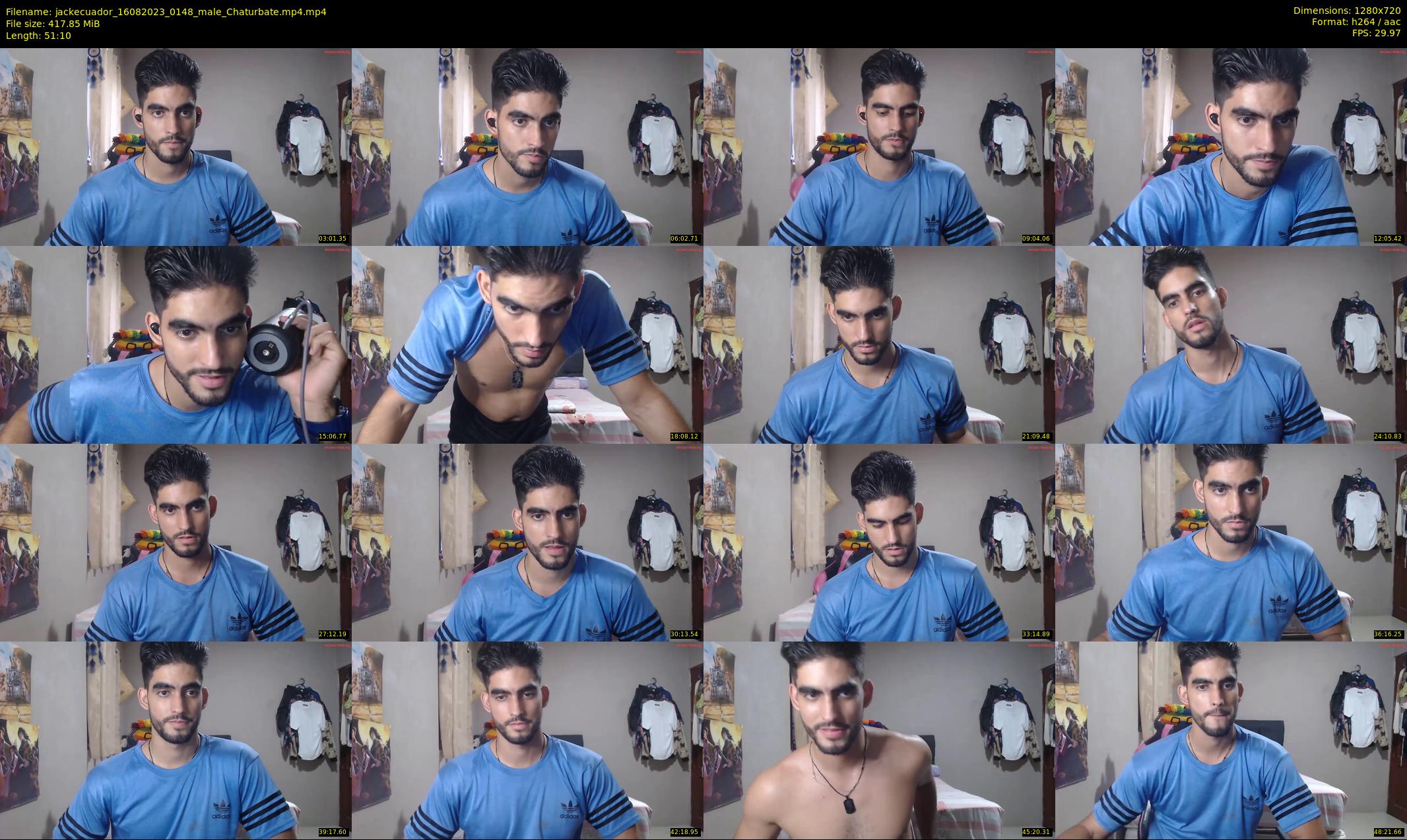jackecuador — 52 minute Chaturbate male cam show recording, 720p, Aug 16, 2023