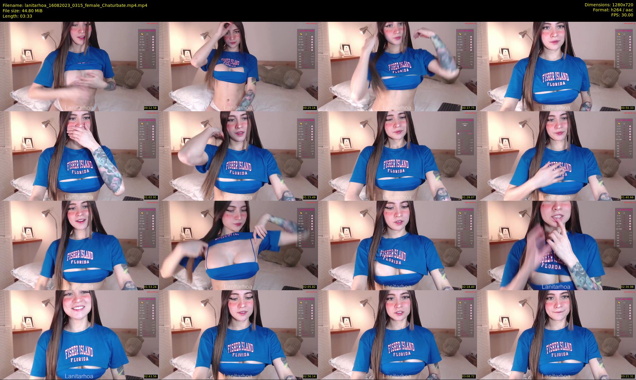 lanitarhoa — 4 minute Chaturbate female cam show recording, 720p, Aug 16, 2023
