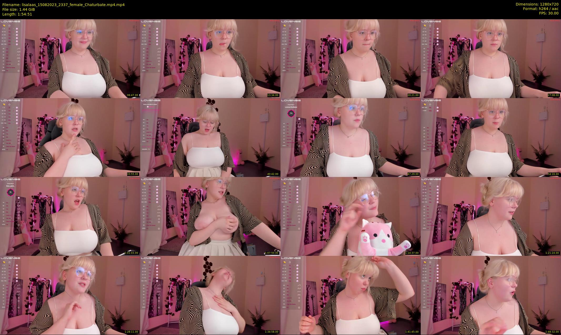 lisalaas — 115 minute Chaturbate female cam show recording, 720p, Aug 15, 2023