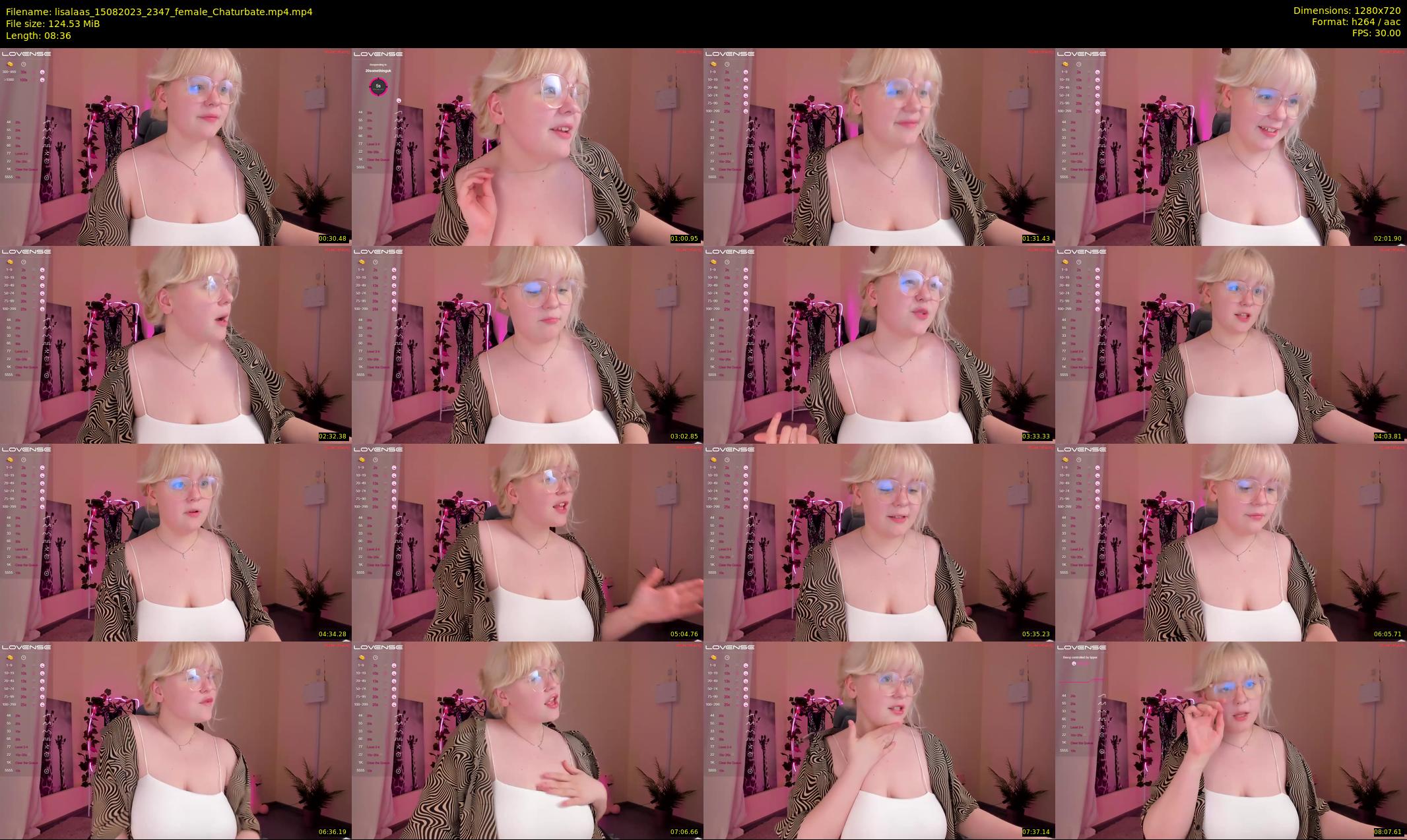 lisalaas — 9 minute Chaturbate female cam show recording, 720p, Aug 15, 2023