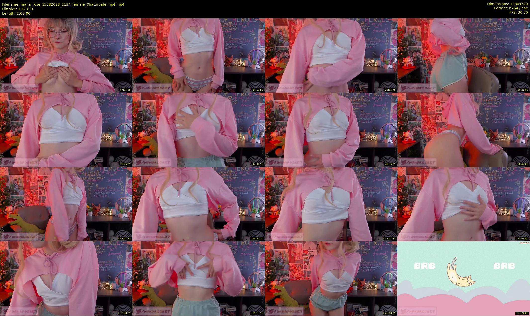 mana_rose — 120 minute Chaturbate female cam show recording, 720p, Aug 15, 2023