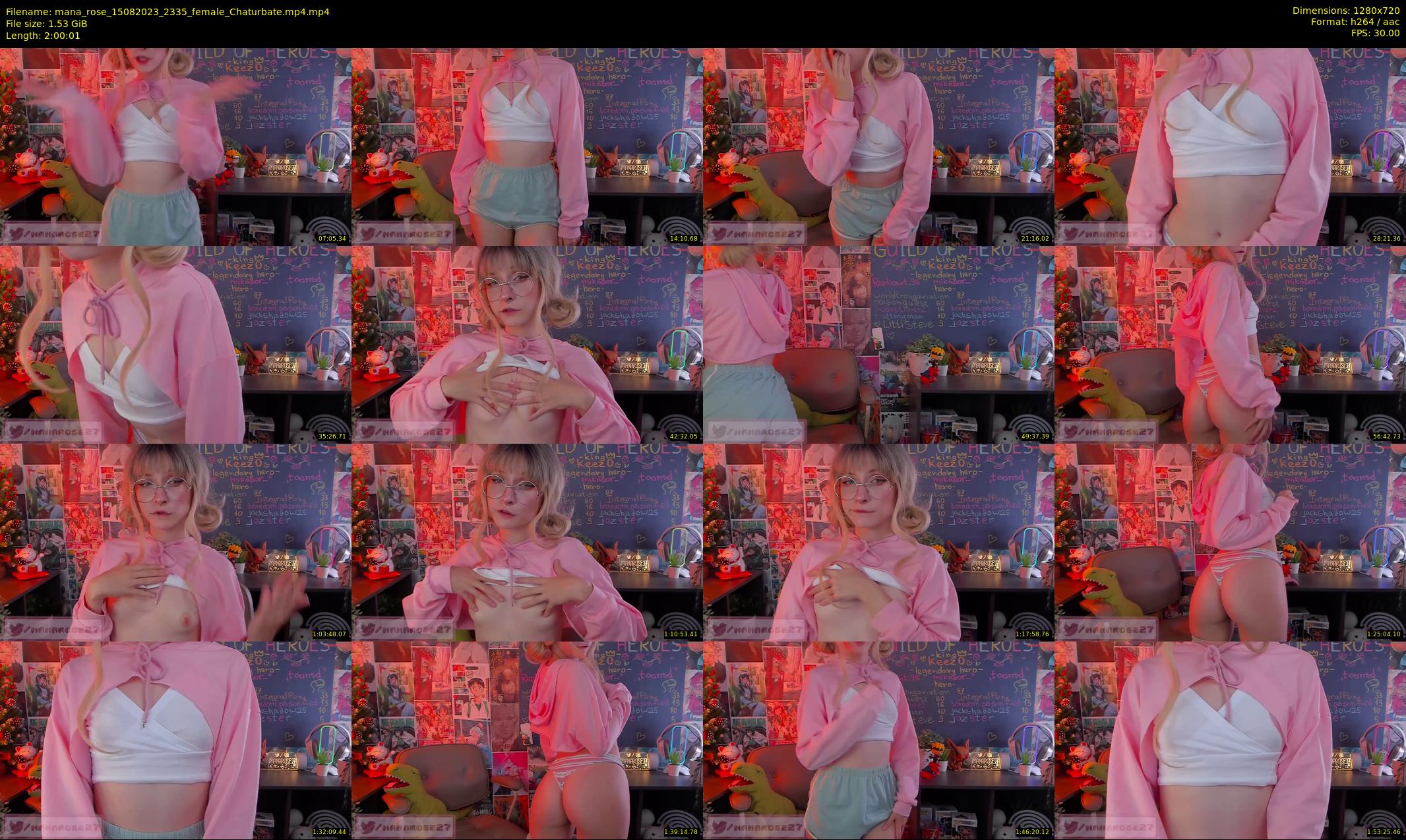 mana_rose — 121 minute Chaturbate female cam show recording, 720p, Aug 15, 2023