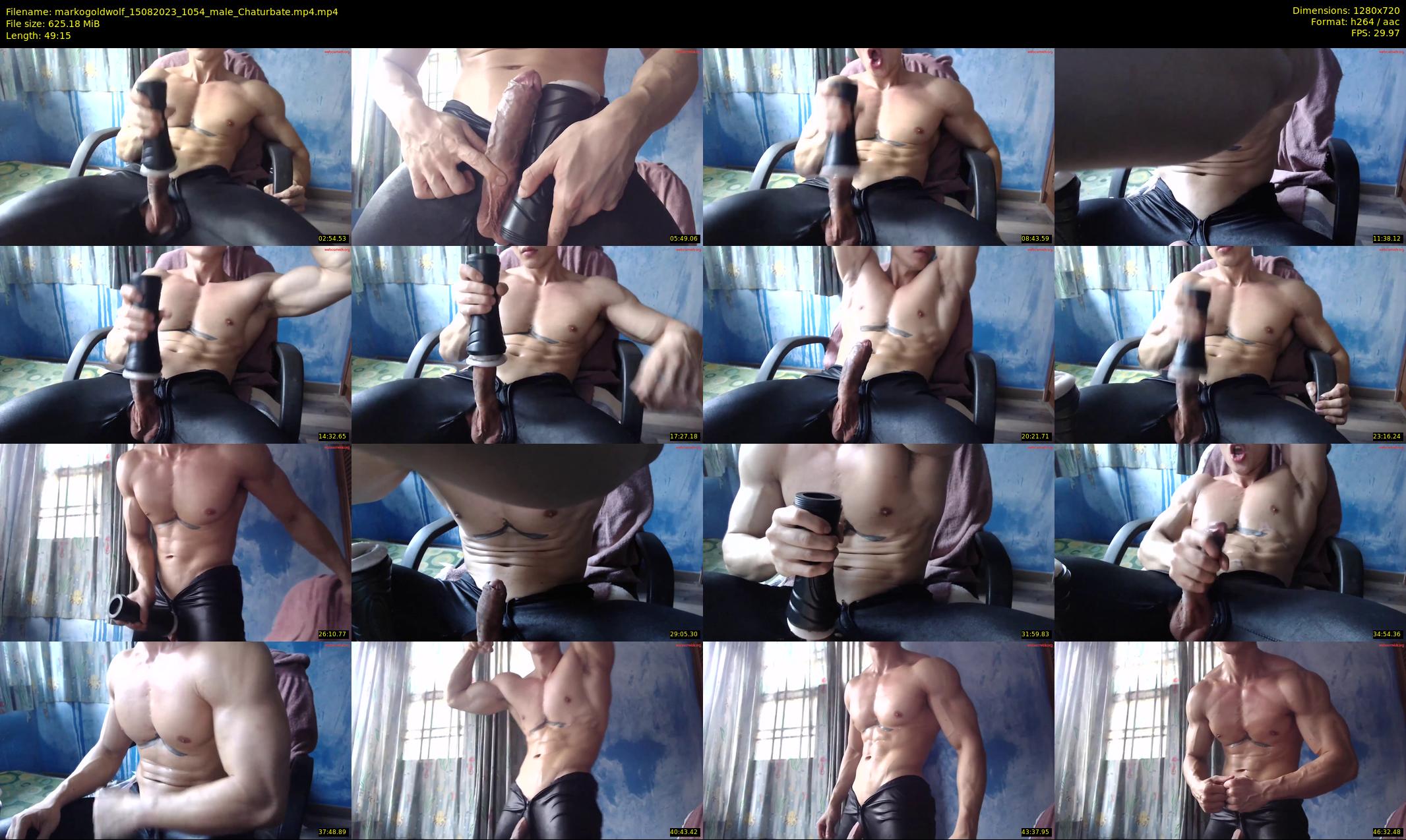 markogoldwolf — 50 minute Chaturbate male cam show recording, 720p, Aug 15, 2023