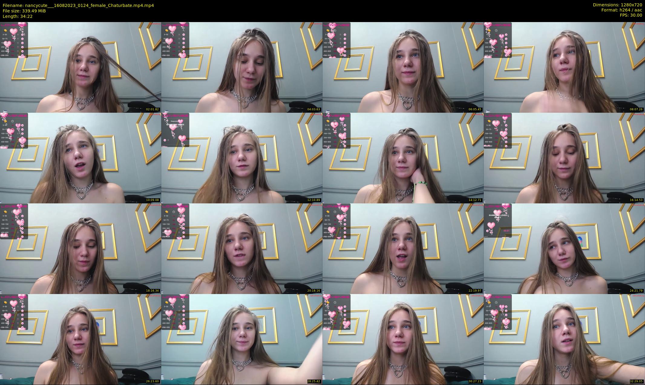 nancycute__ — 35 minute Chaturbate female cam show recording, 720p, Aug 16, 2023
