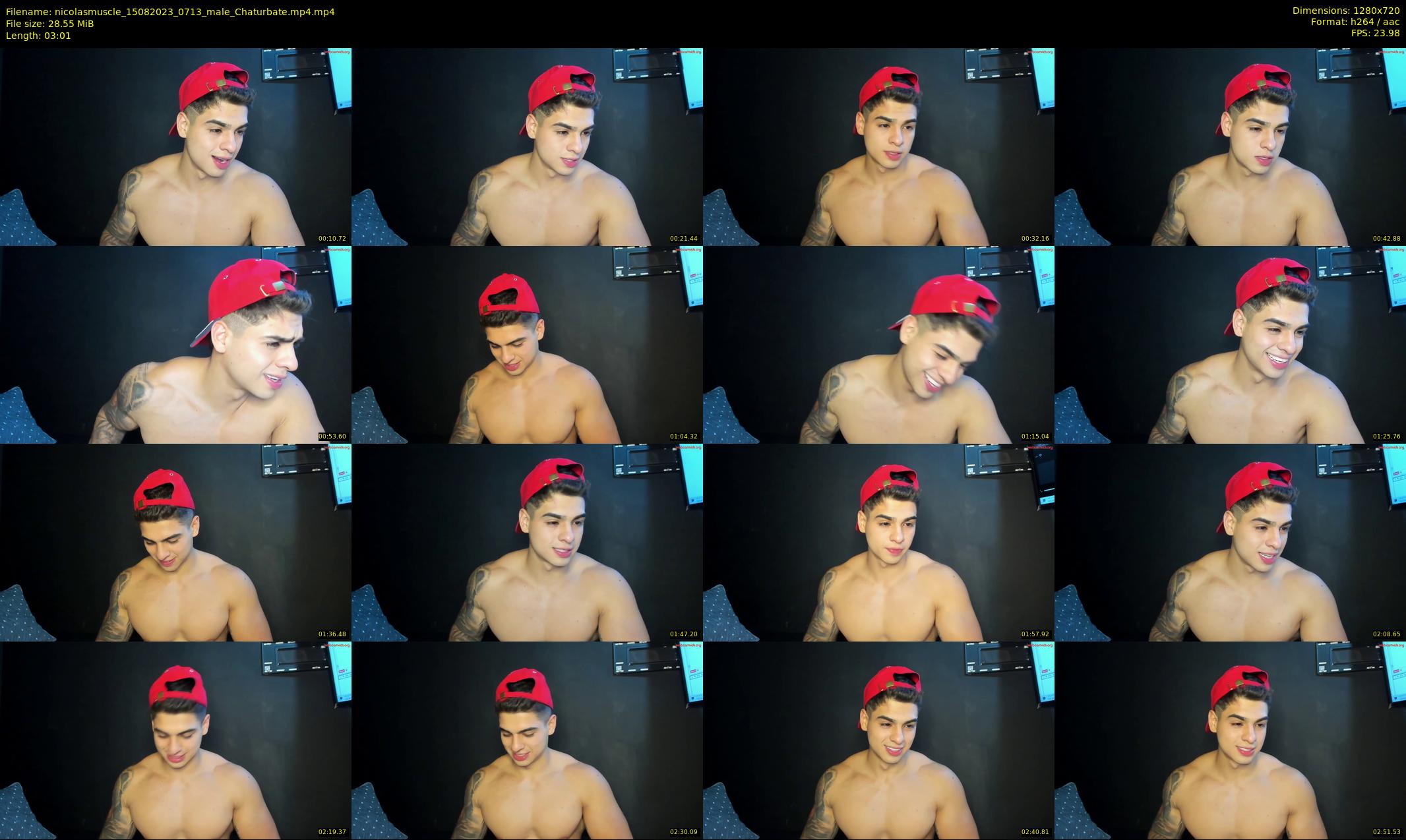 nicolasmuscle — 4 minute Chaturbate male cam show recording, 720p, Aug 15, 2023