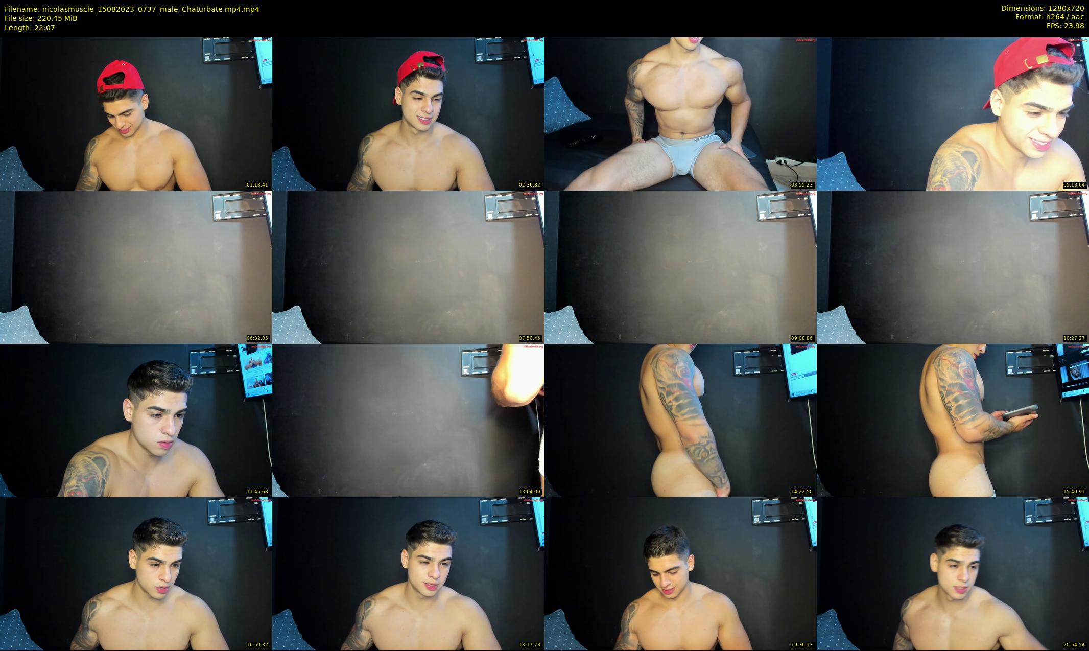 nicolasmuscle — 23 minute Chaturbate male cam show recording, 720p, Aug 15, 2023