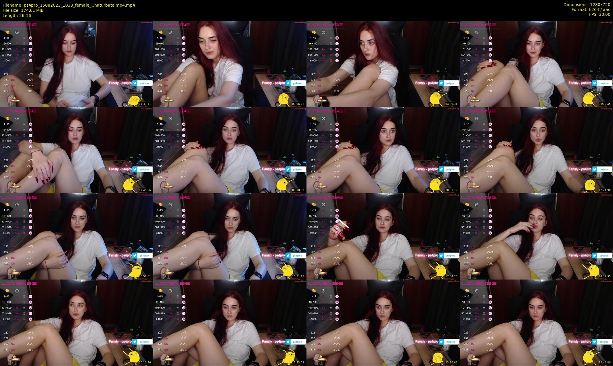 ps4pro — 27 minute Chaturbate female cam show recording, 720p, Aug 15, 2023