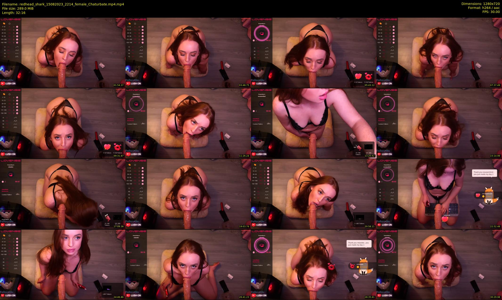 redhead_shark — 33 minute Chaturbate female cam show recording, 720p, Aug 15, 2023