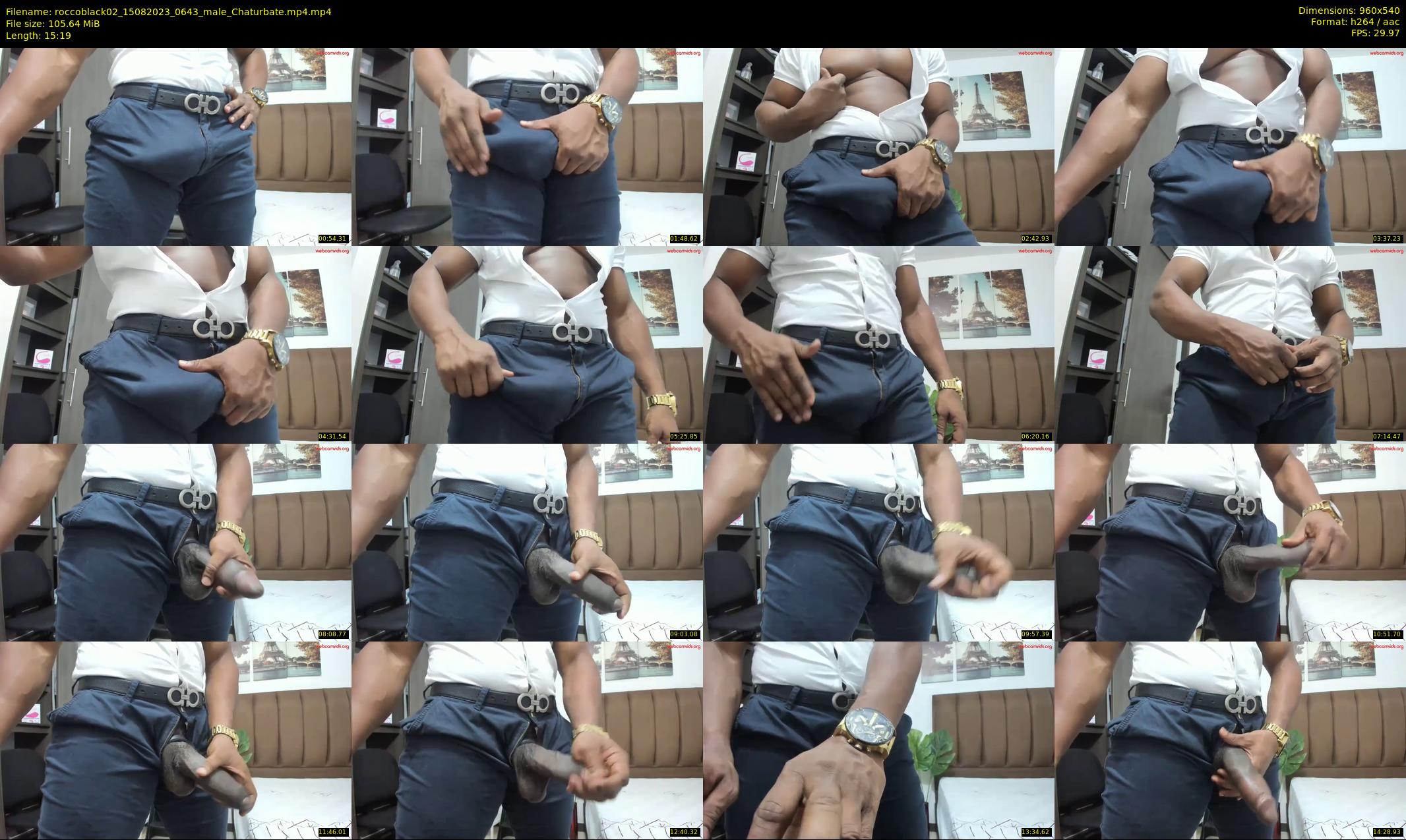 roccoblack02 — 16 minute Chaturbate male cam show recording, 480p, Aug 15, 2023