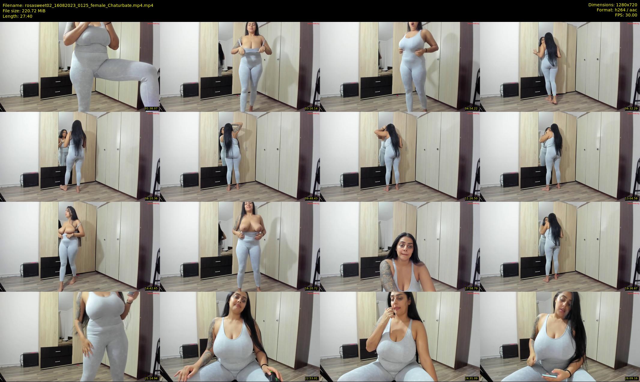 rosasweet02 — 28 minute Chaturbate female cam show recording, 720p, Aug 16, 2023