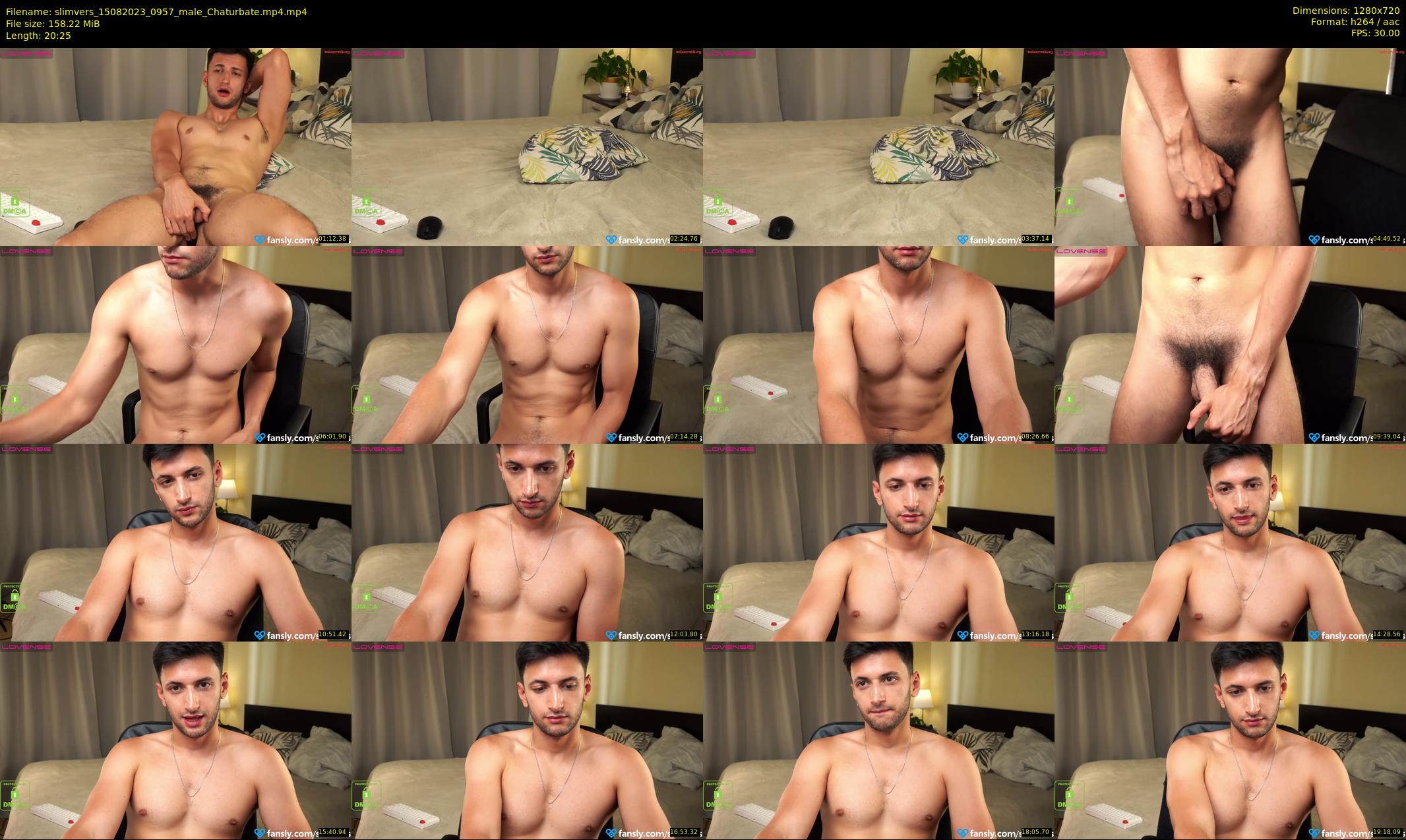 slimvers — 21 minute Chaturbate male cam show recording, 720p, Aug 15, 2023