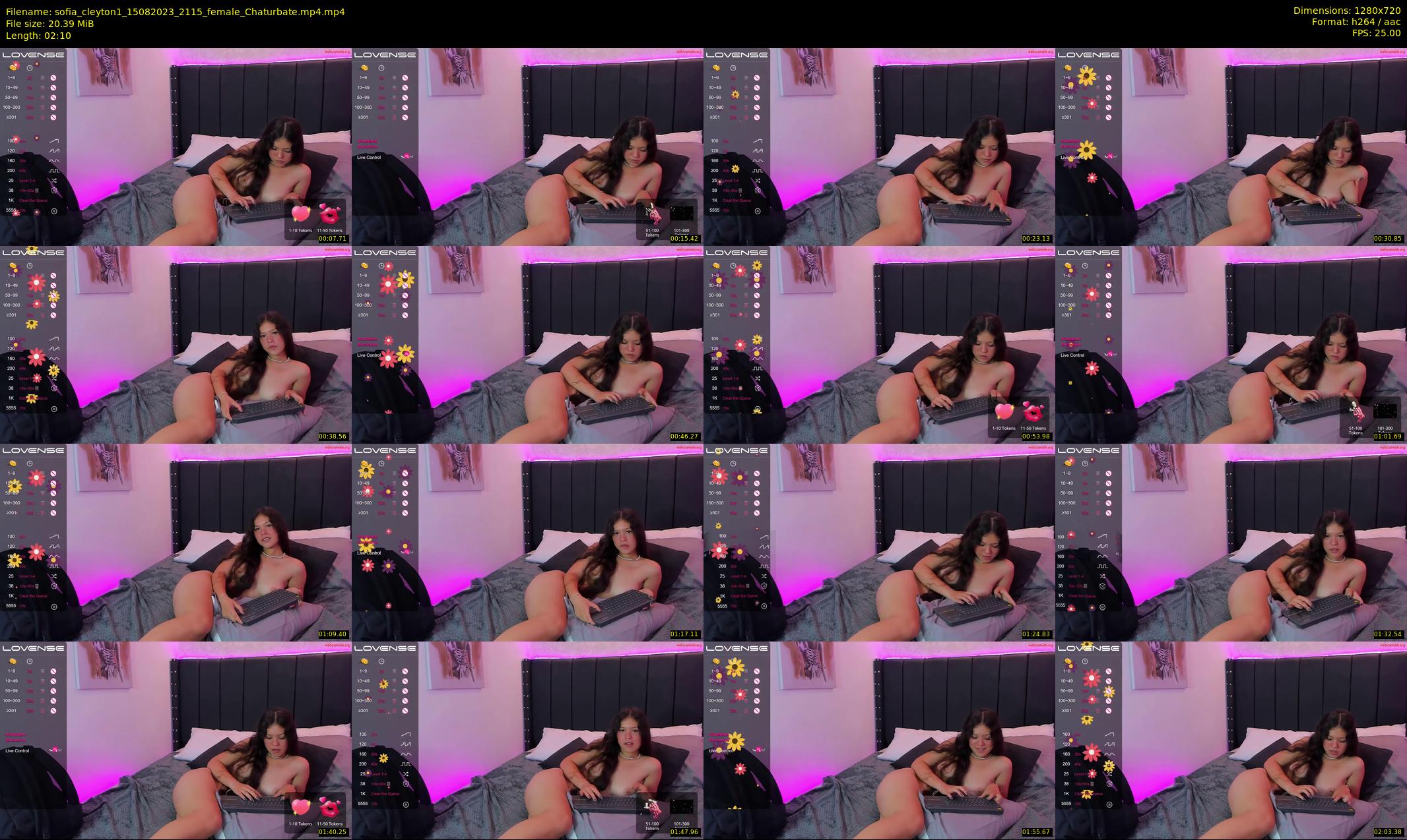 sofia_cleyton1 — 3 minute Chaturbate female cam show recording, 720p, Aug 15, 2023