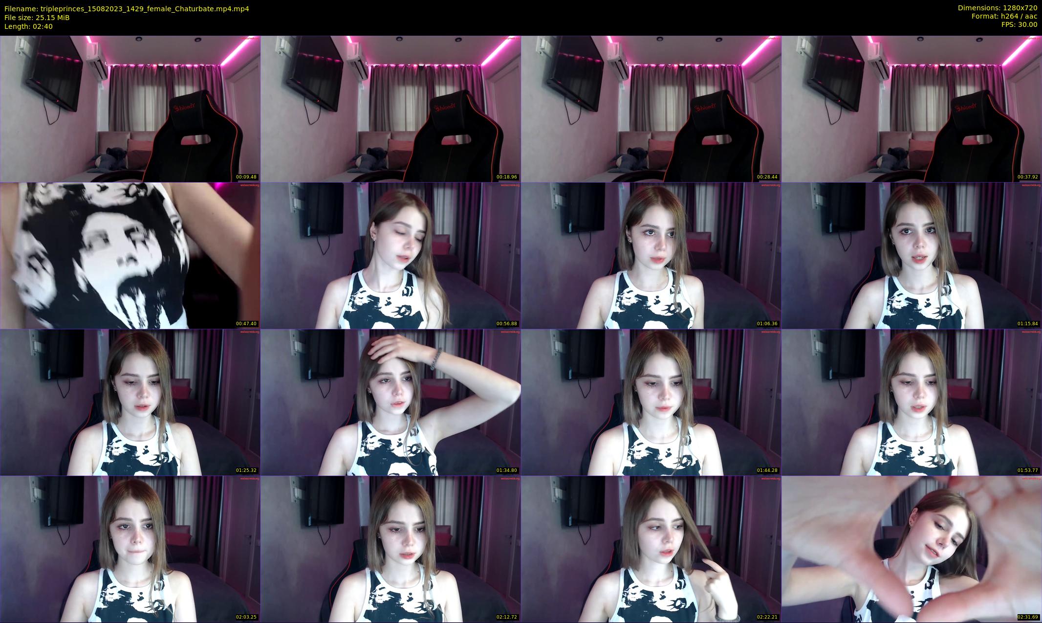 tripleprinces — 3 minute Chaturbate female cam show recording, 720p, Aug 15, 2023