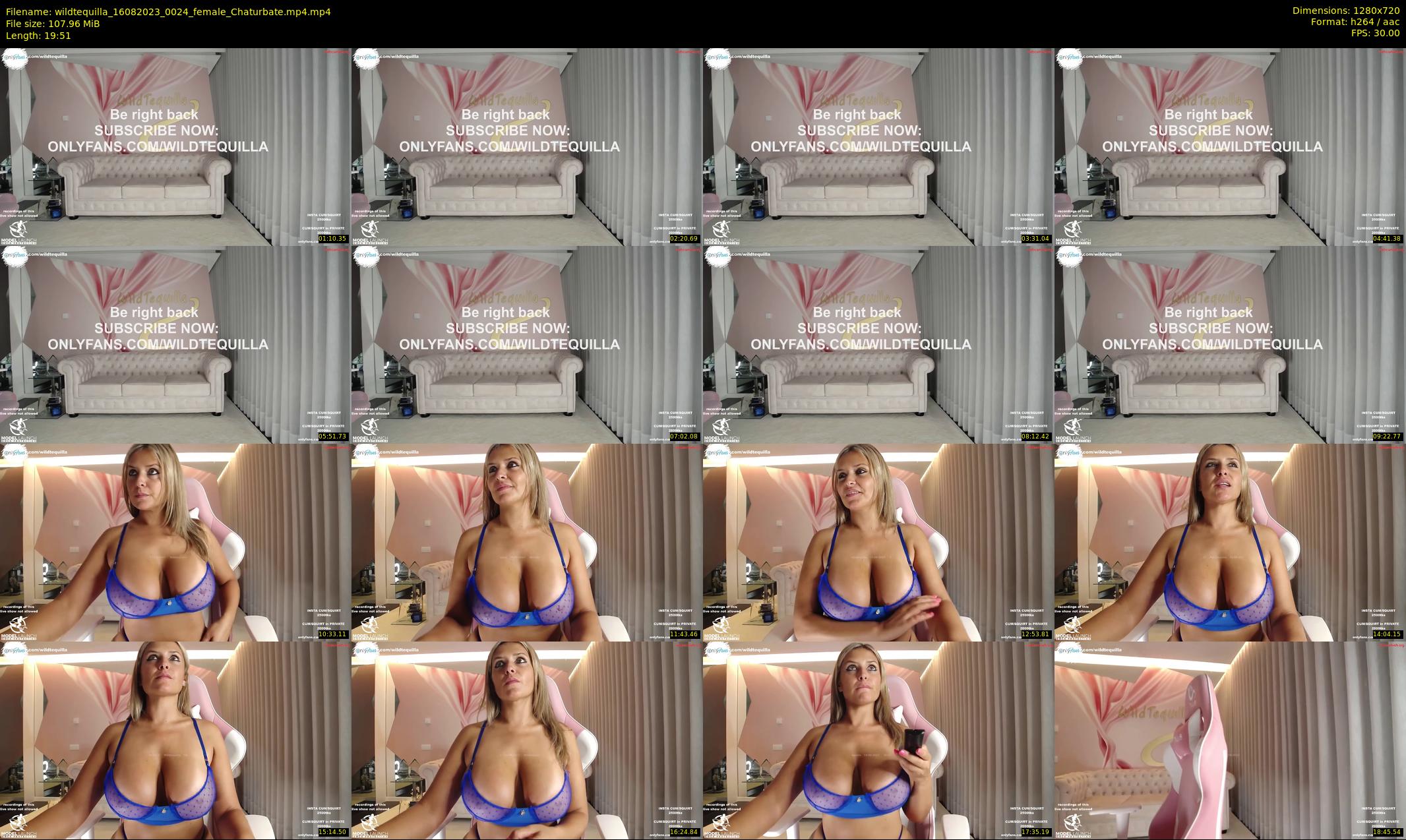 wildtequilla — 20 minute Chaturbate couple cam show recording, 720p, Aug 16, 2023