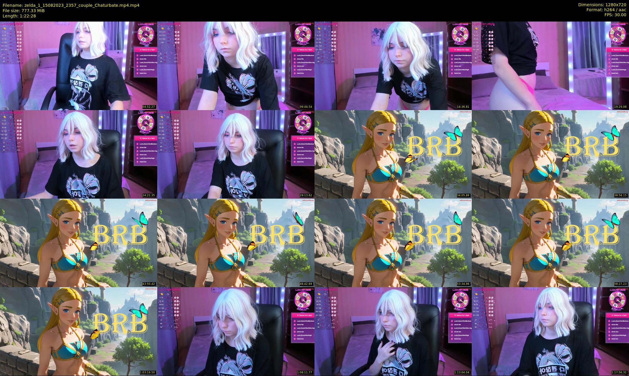 zelda_1 — 83 minute Chaturbate female cam show recording, 720p, Aug 15, 2023