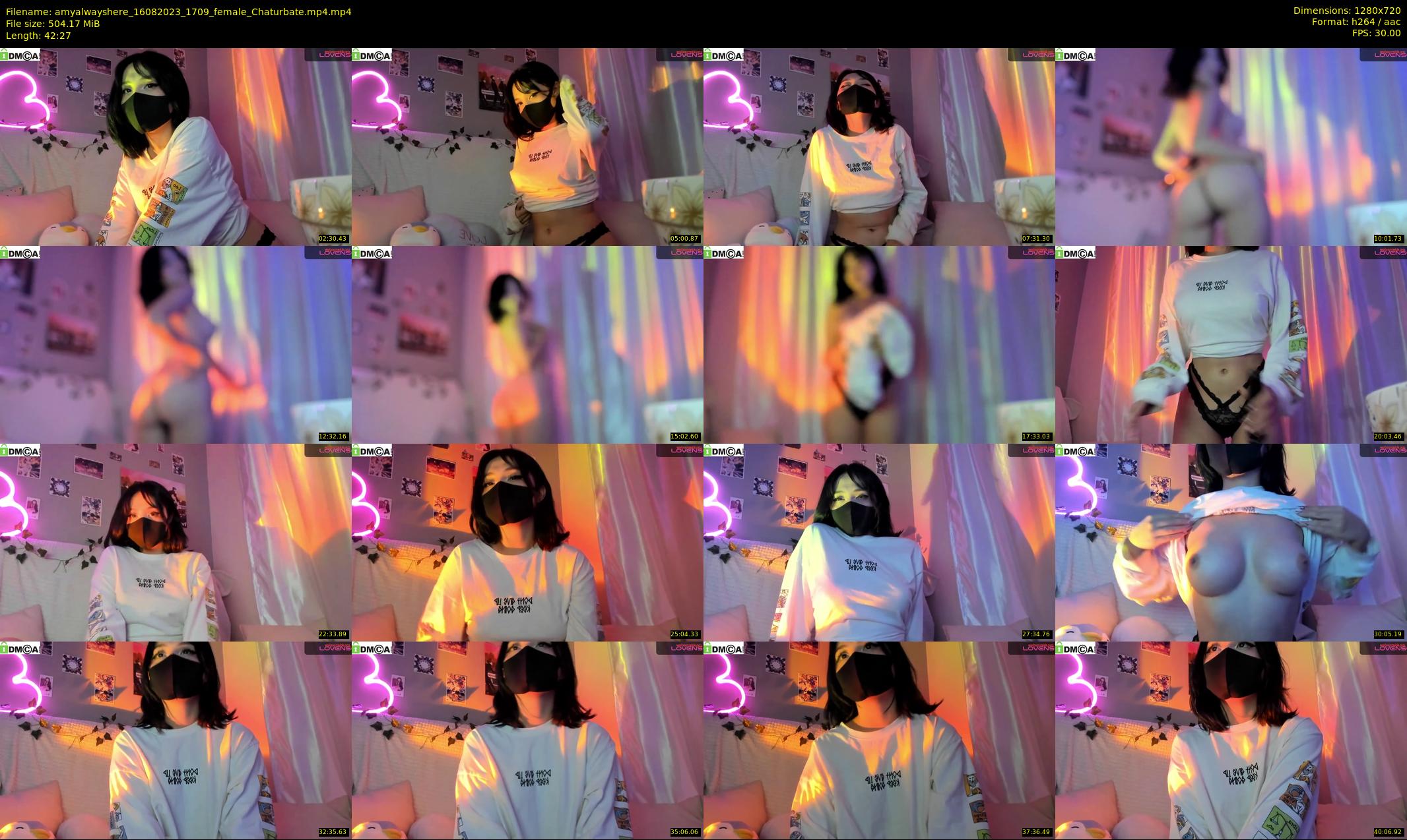 amyalwayshere — 43 minute Chaturbate female cam show recording, 720p, Aug 16, 2023