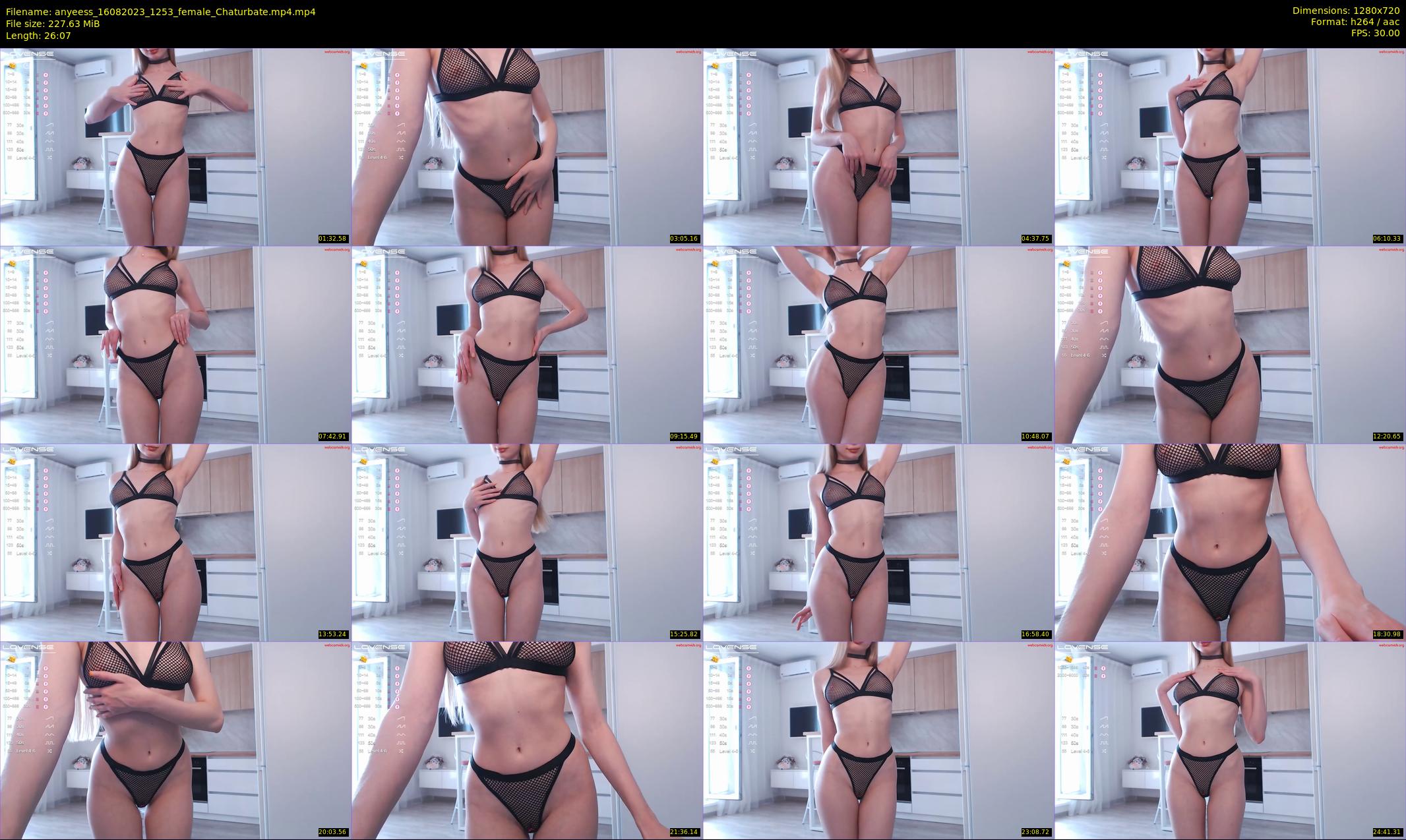 anyeess — 27 minute Chaturbate female cam show recording, 720p, Aug 16, 2023