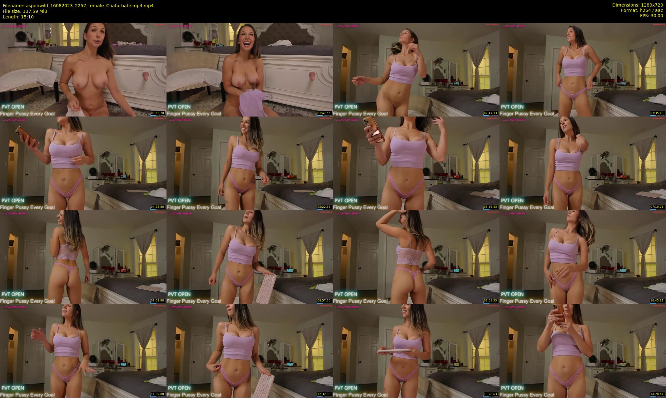 aspenwild — 16 minute Chaturbate female cam show recording, 720p, Aug 16, 2023