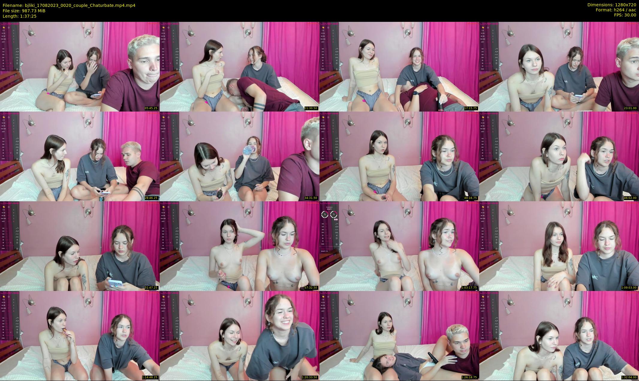 bjliki — 98 minute Chaturbate couple cam show recording, 720p, Aug 17, 2023