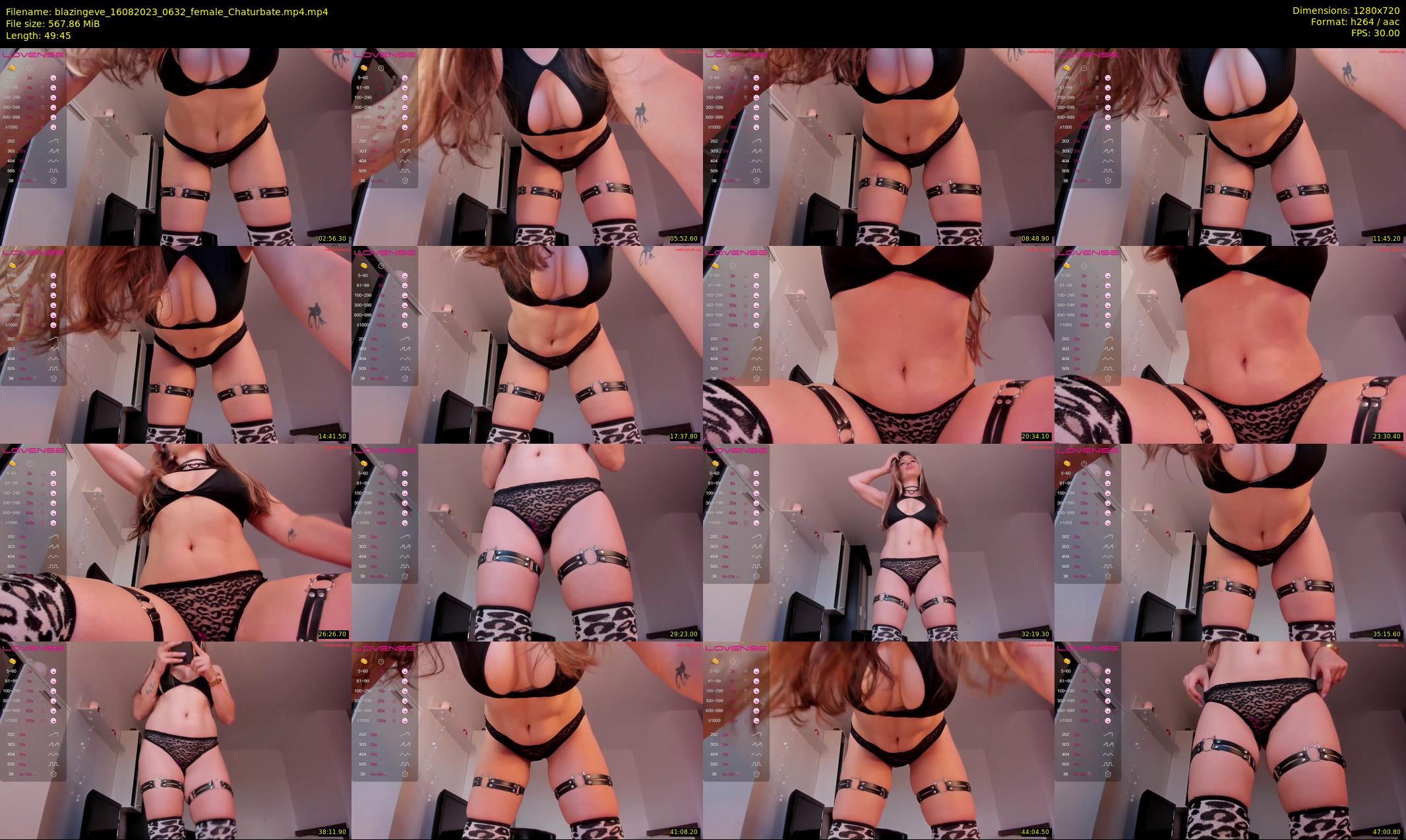 blazingeve — 50 minute Chaturbate female cam show recording, 720p, Aug 16, 2023