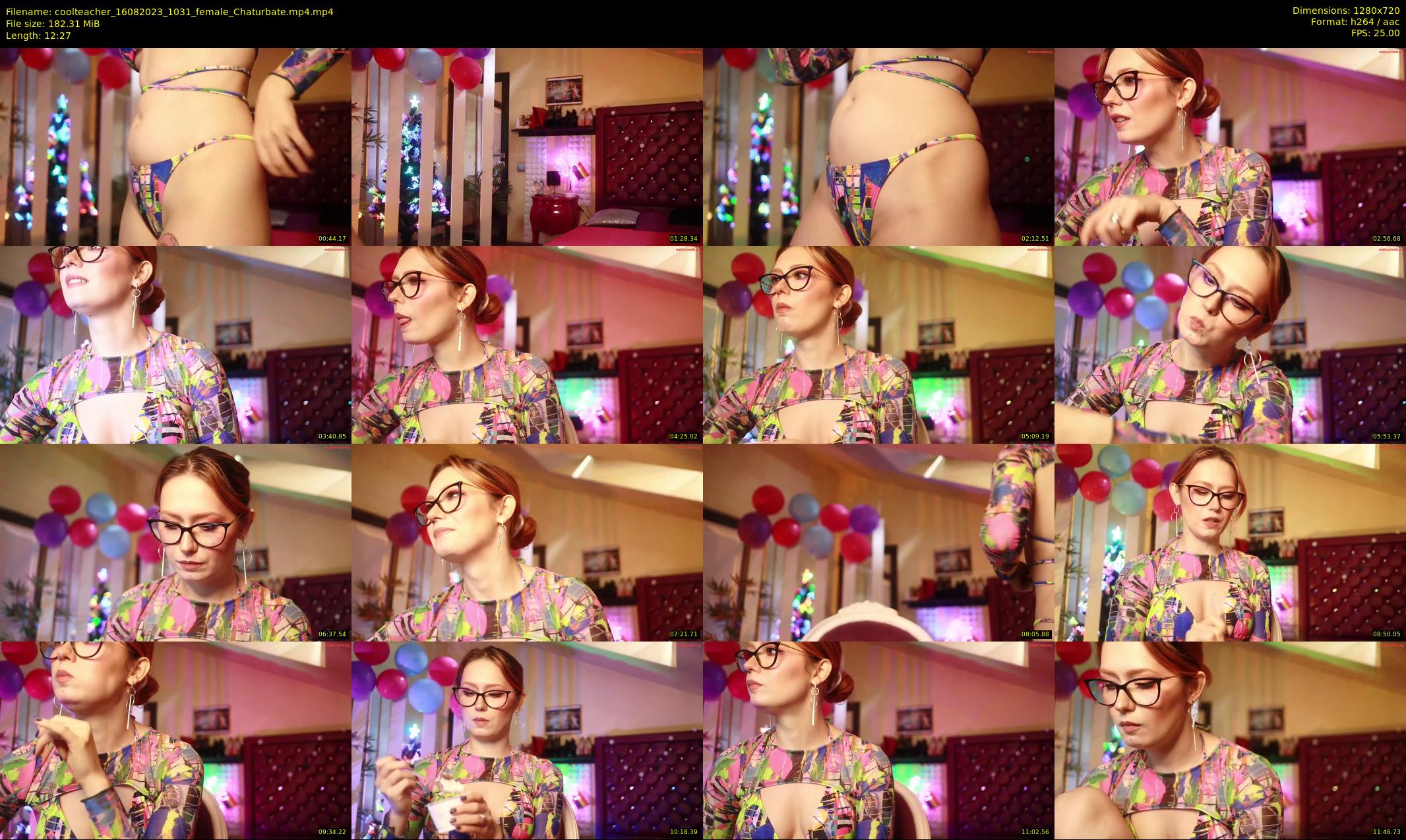 coolteacher — 13 minute Chaturbate female cam show recording, 720p, Aug 16, 2023