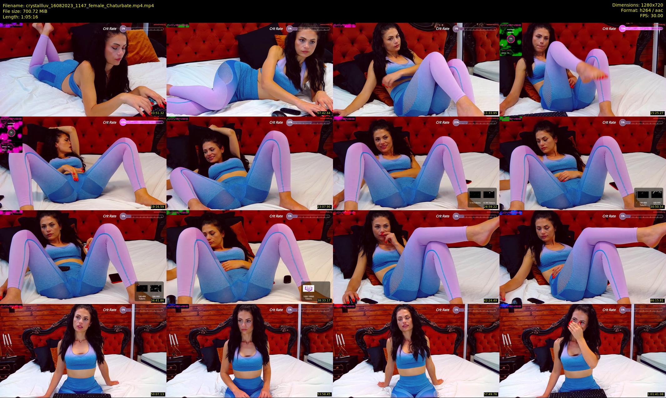crystallluv — 66 minute Chaturbate female cam show recording, 720p, Aug 16, 2023