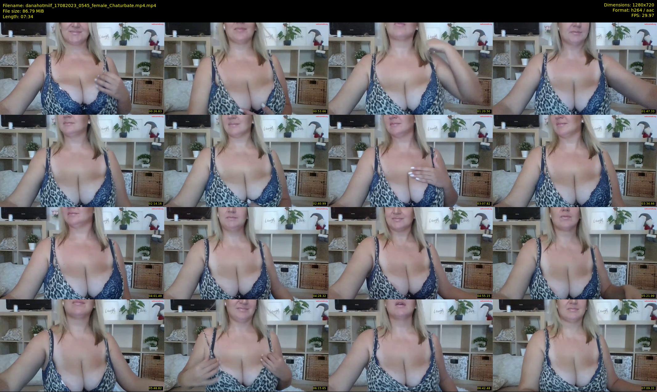 danahotmilf — 8 minute Chaturbate female cam show recording, 720p, Aug 17, 2023