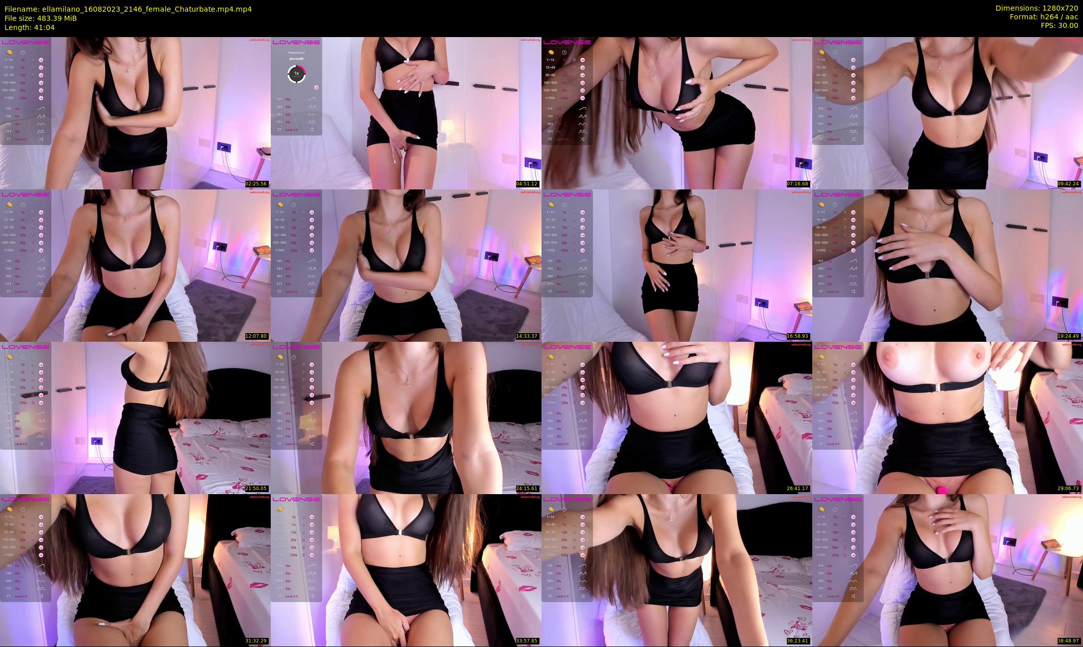 ellamilano — 42 minute Chaturbate female cam show recording, 720p, Aug 16, 2023