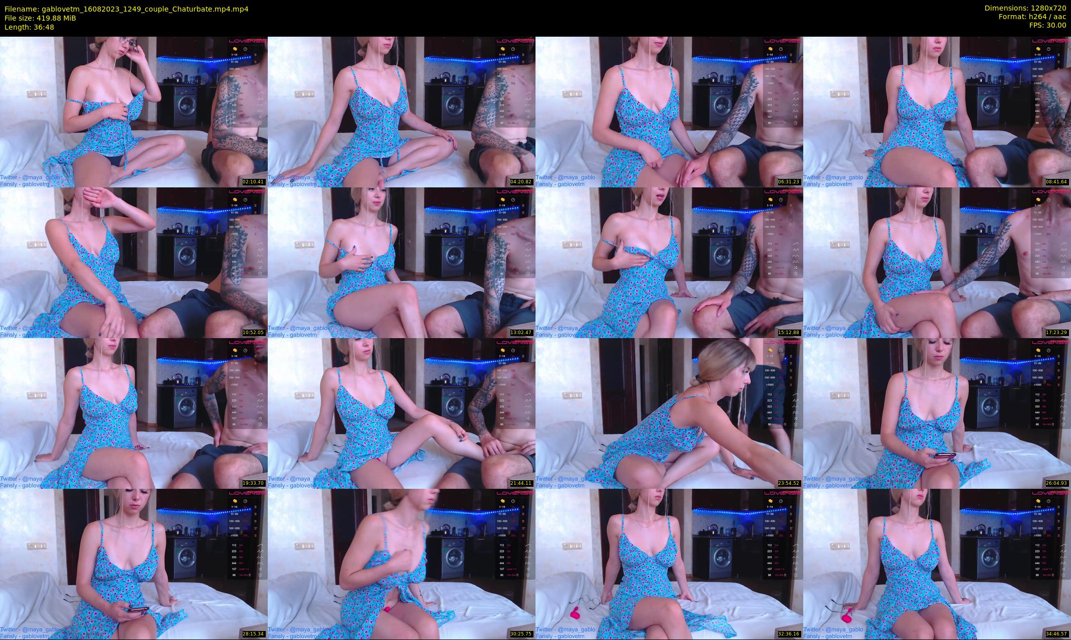 gablovetm — 37 minute Chaturbate couple cam show recording, 720p, Aug 16, 2023
