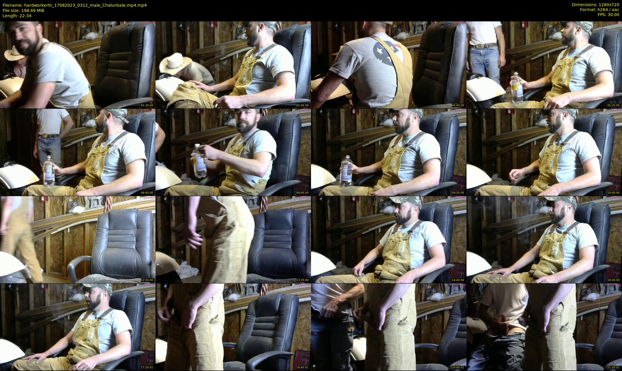 hardworkertn — 23 minute Chaturbate male cam show recording, 720p, Aug 17, 2023