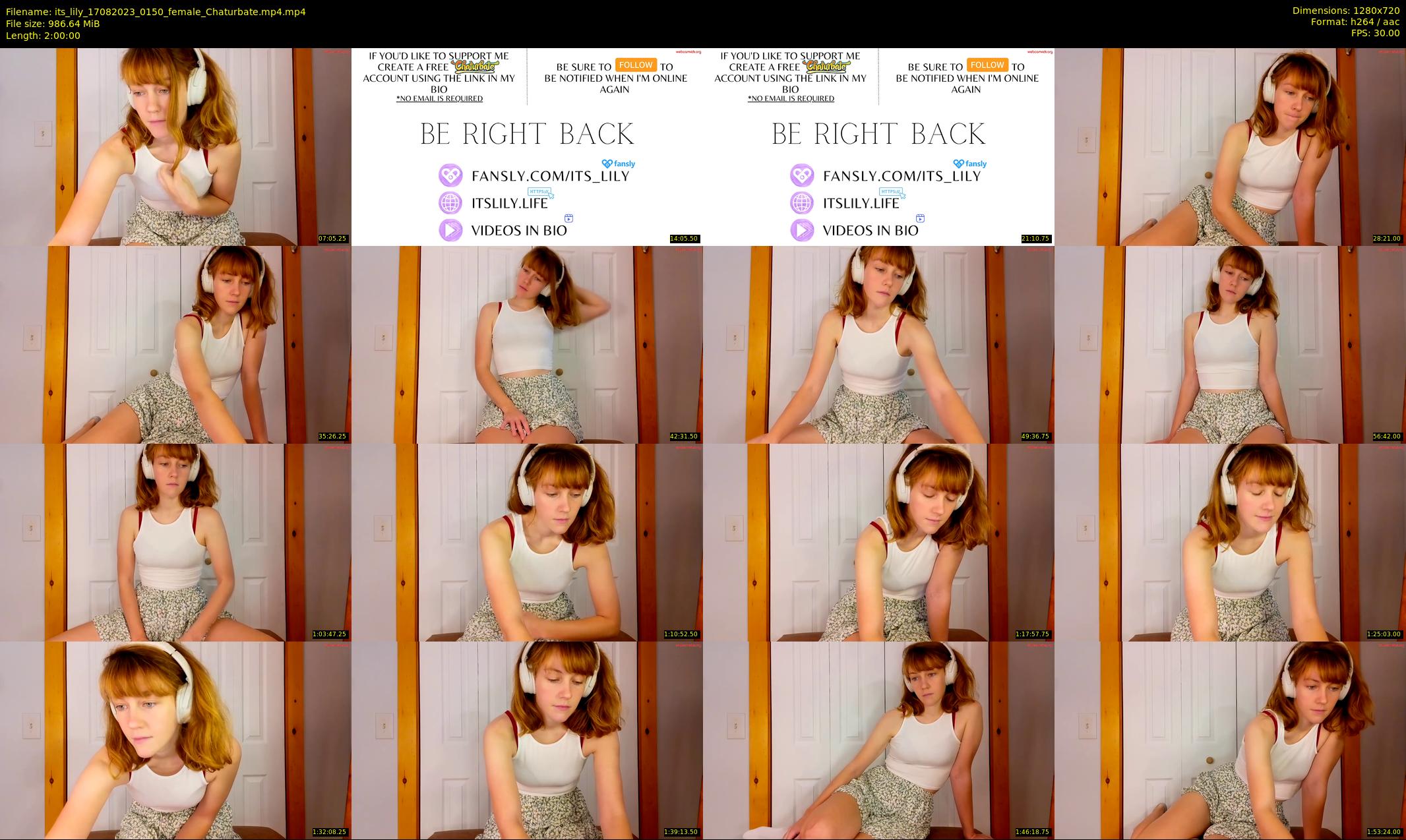 its_lily — 120 minute Chaturbate female cam show recording, 720p, Aug 17, 2023