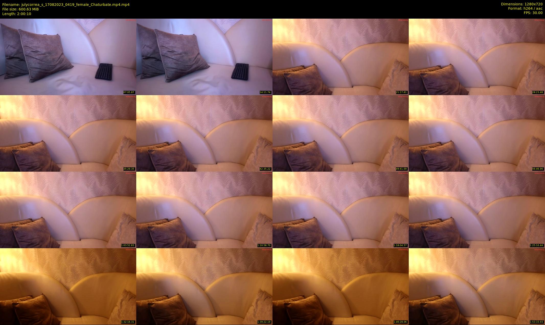 julycorrea_s — 121 minute Chaturbate female cam show recording, 720p, Aug 17, 2023