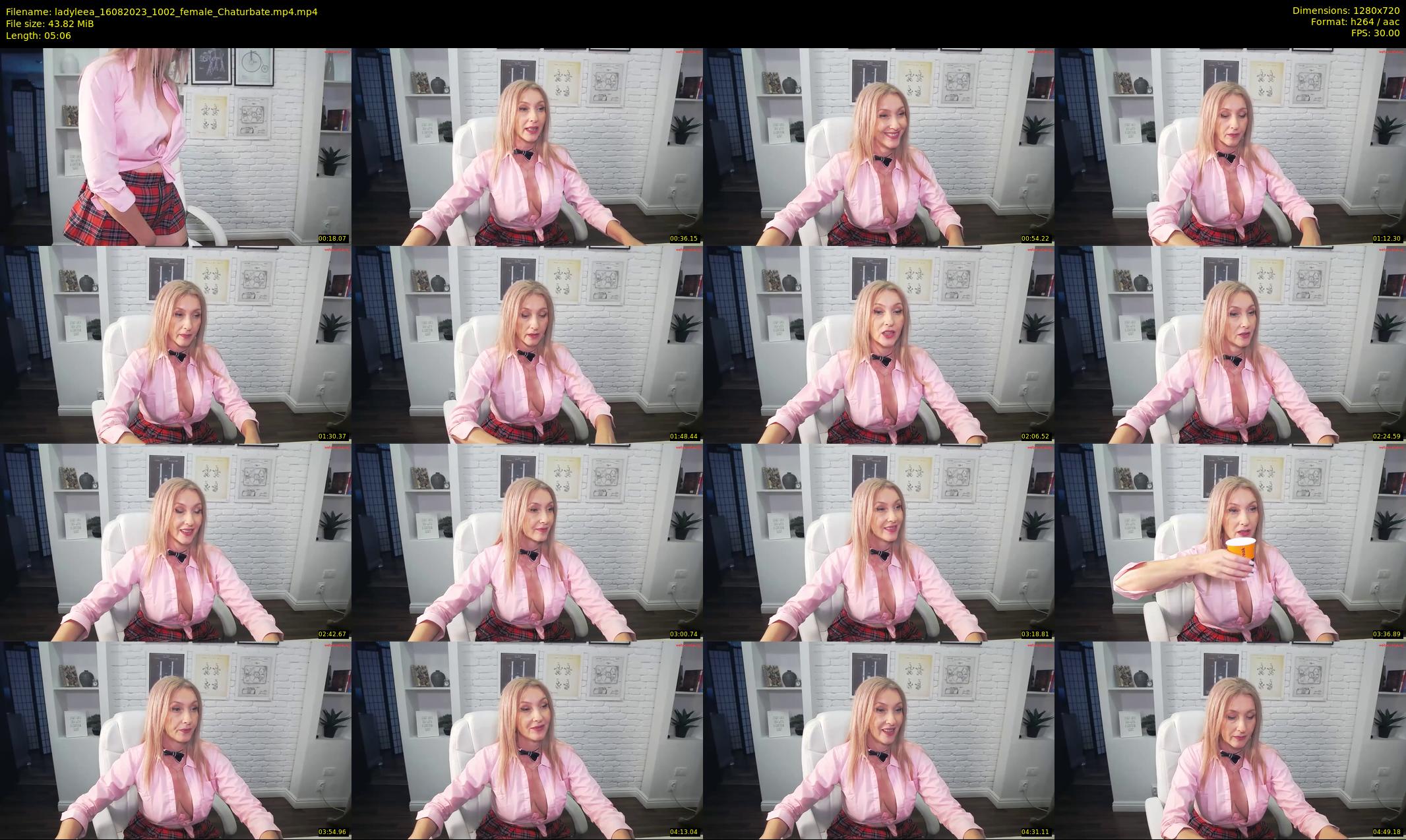 ladyleea — 6 minute Chaturbate female cam show recording, 720p, Aug 16, 2023