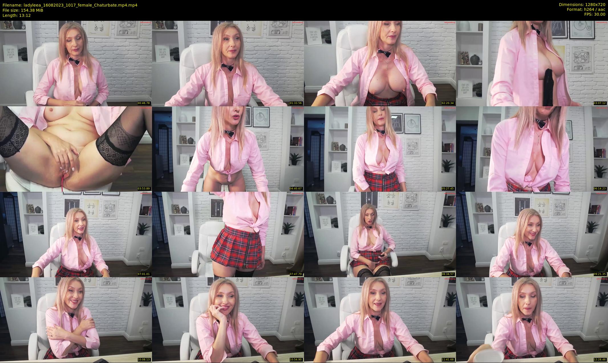 ladyleea — 14 minute Chaturbate female cam show recording, 720p, Aug 16, 2023