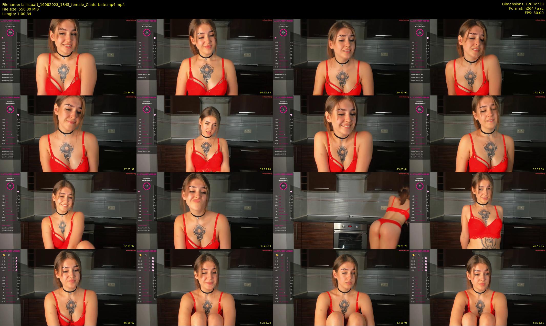 lallistuart — 61 minute Chaturbate female cam show recording, 720p, Aug 16, 2023
