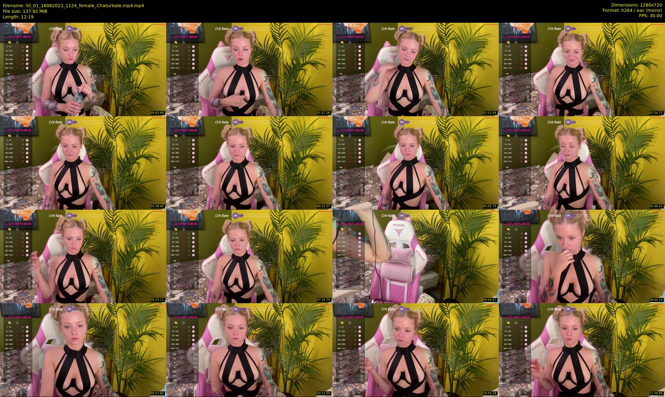 lili_01 — 13 minute Chaturbate female cam show recording, 720p, Aug 16, 2023