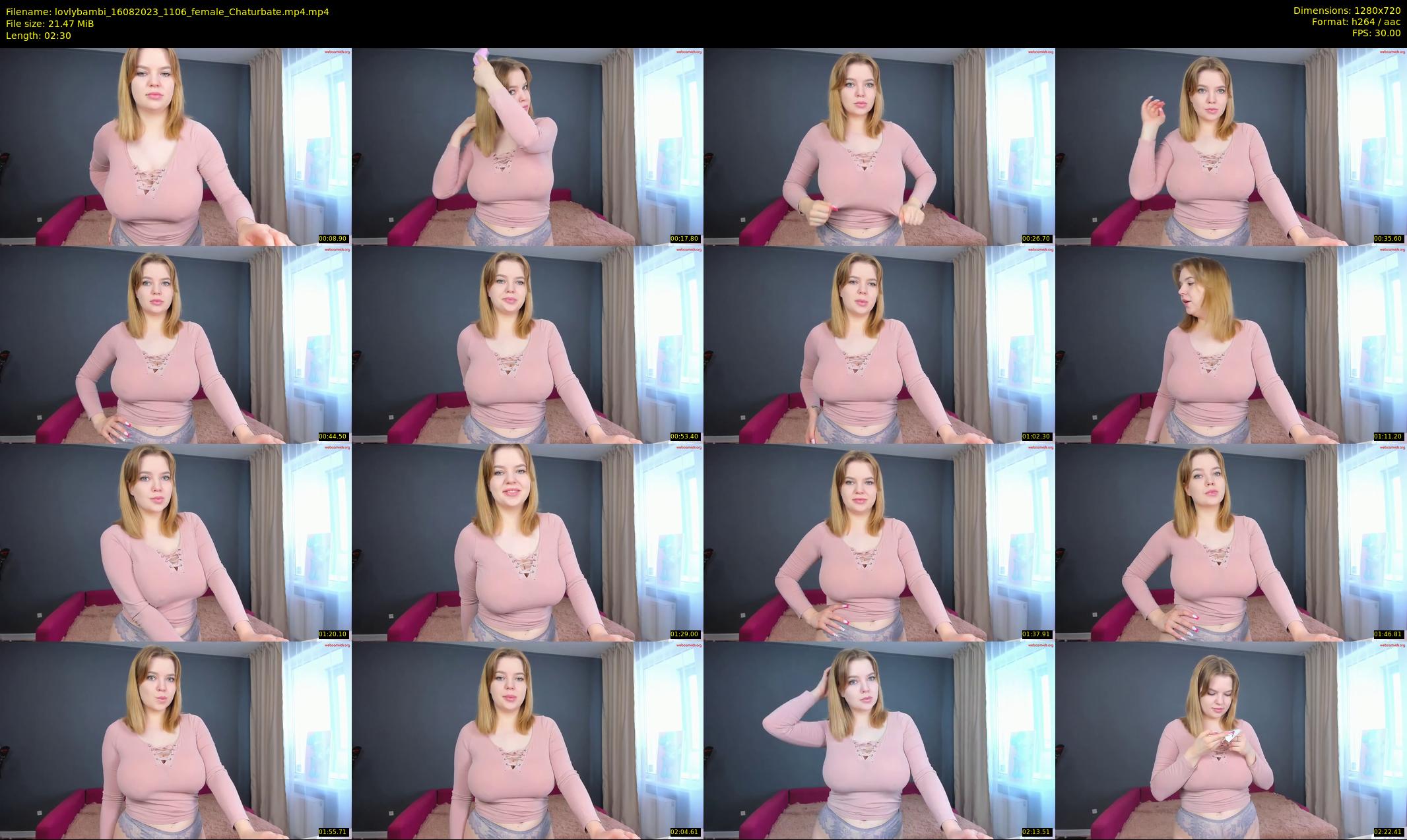 lovlybambi — 3 minute Chaturbate female cam show recording, 720p, Aug 16, 2023