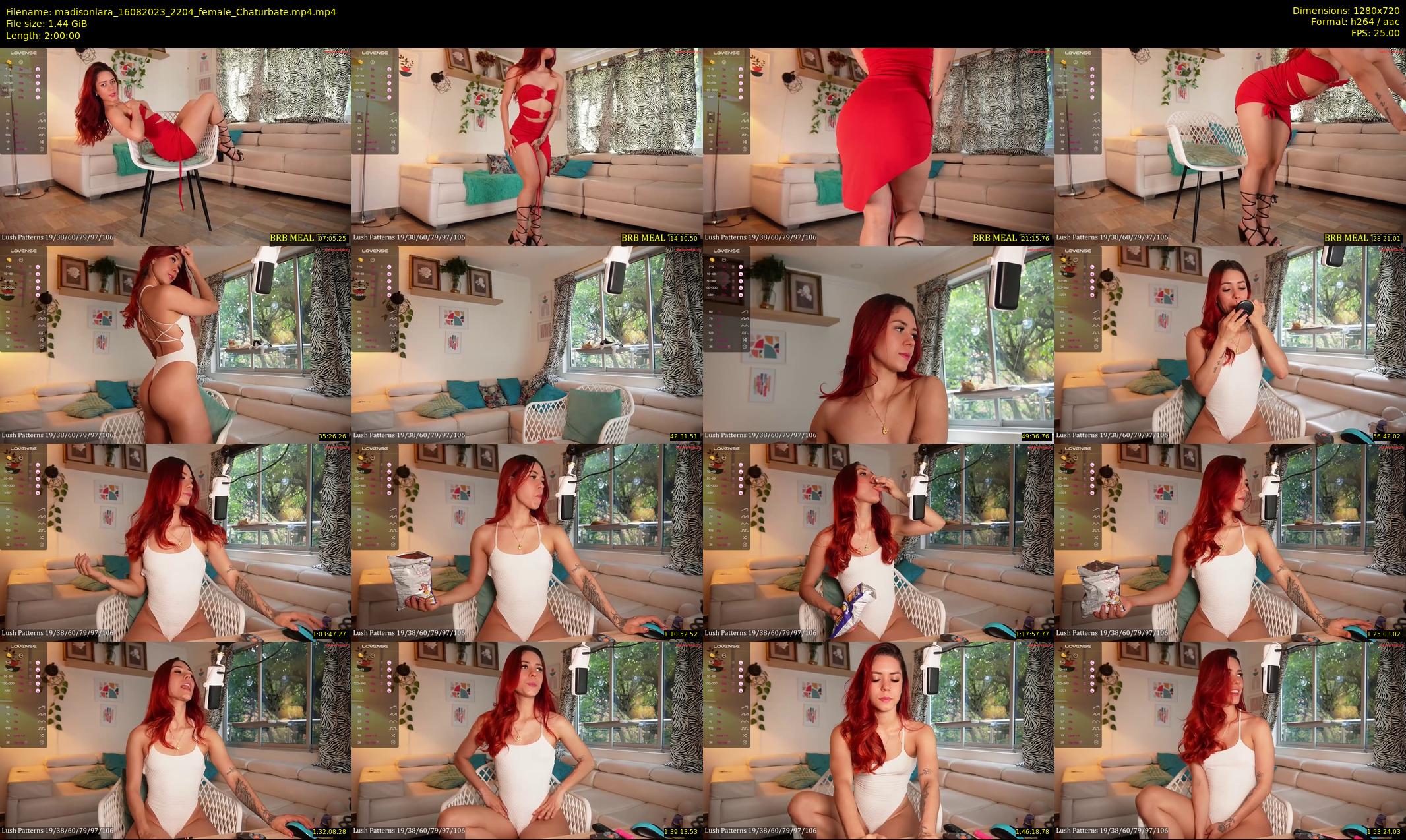 madisonlara — 120 minute Chaturbate female cam show recording, 720p, Aug 16, 2023