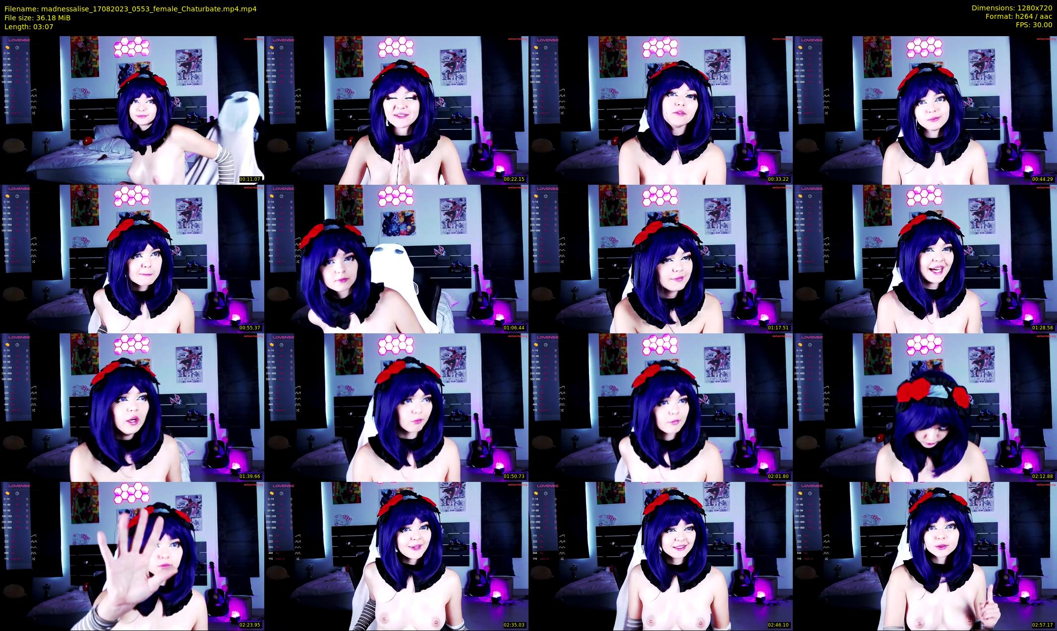 madnessalise — 4 minute Chaturbate female cam show recording, 720p, Aug 17, 2023