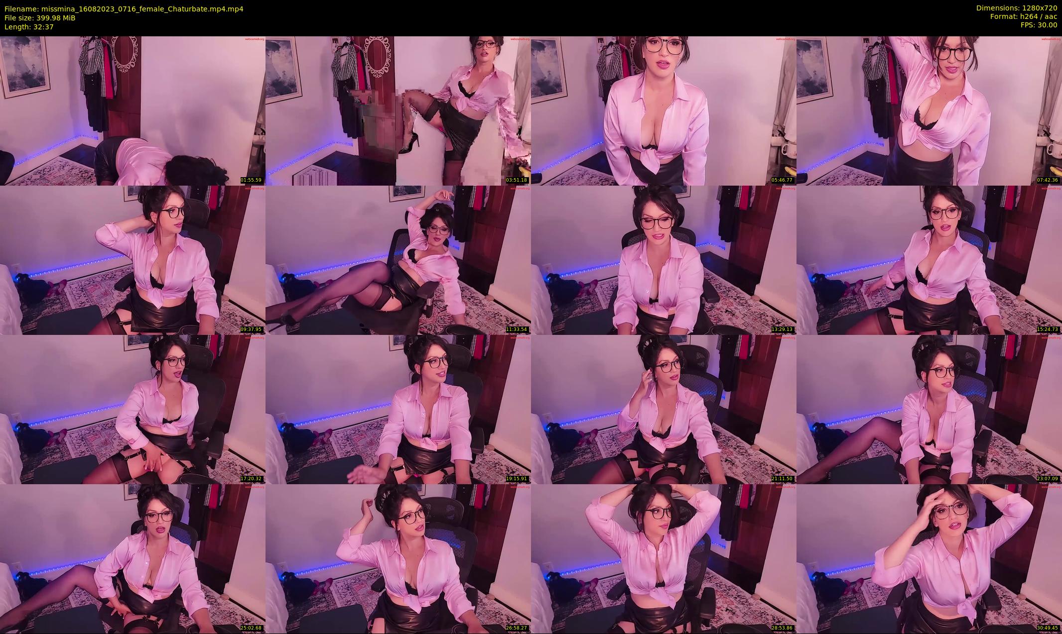 missmina — 33 minute Chaturbate female cam show recording, 720p, Aug 16, 2023
