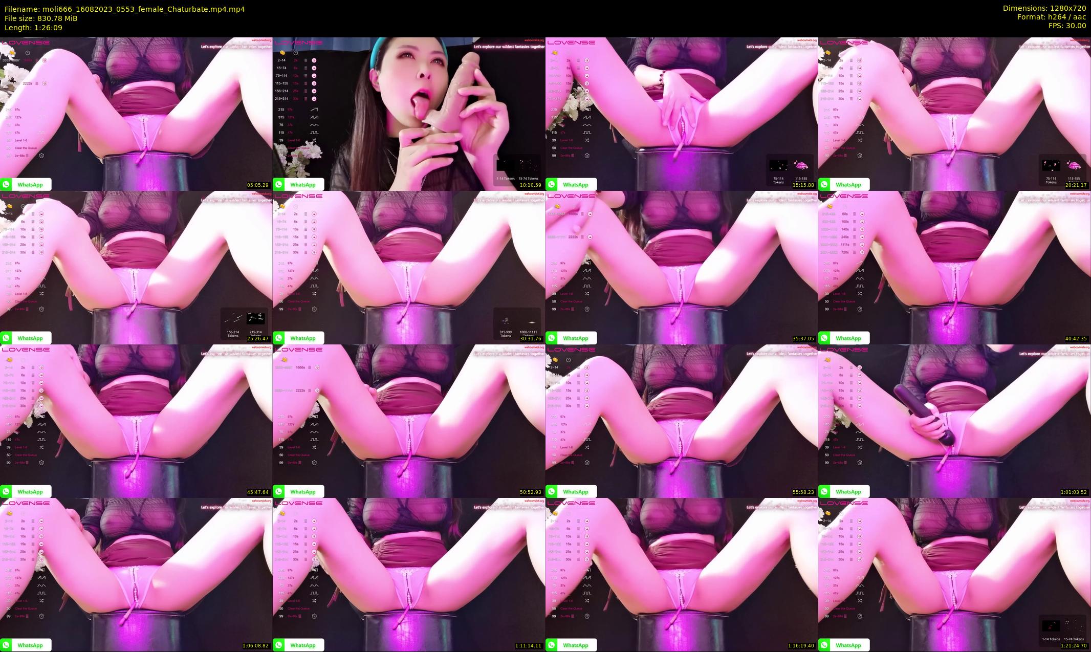 moli666 — 87 minute Chaturbate female cam show recording, 720p, Aug 16, 2023