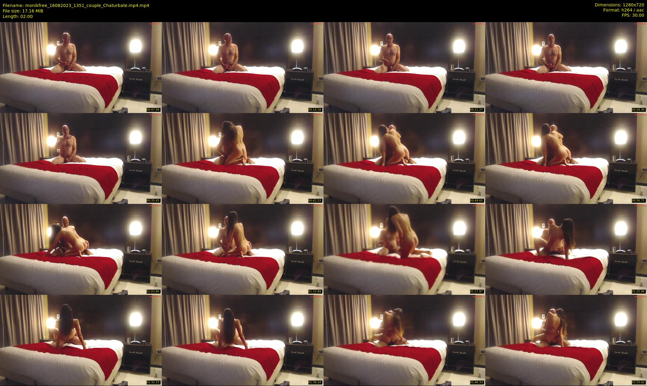 monikfree — 2 minute Chaturbate couple cam show recording, 720p, Aug 16, 2023